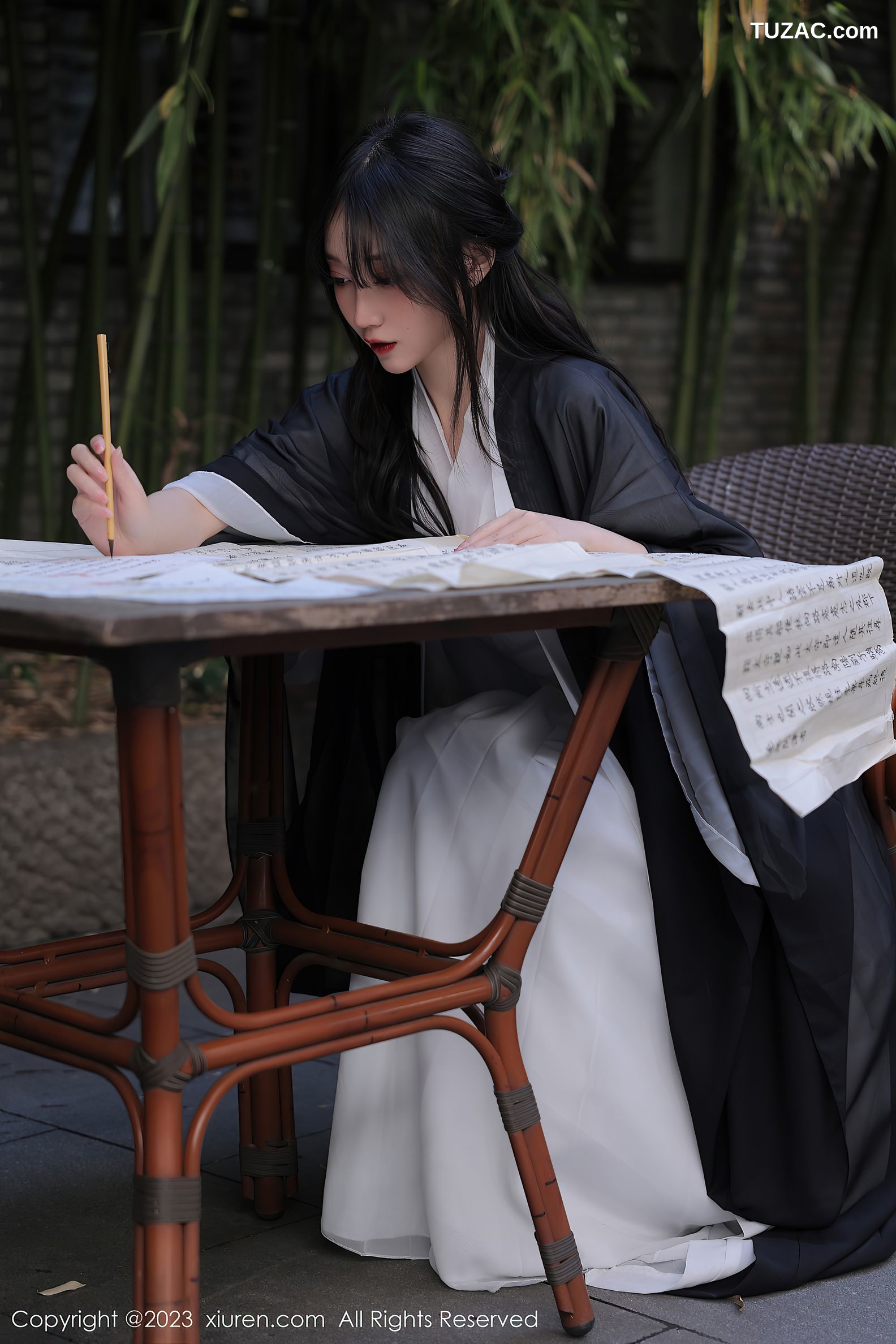 XiuRen秀人网-6094-玥儿玥-海南旅拍白色古装服饰
