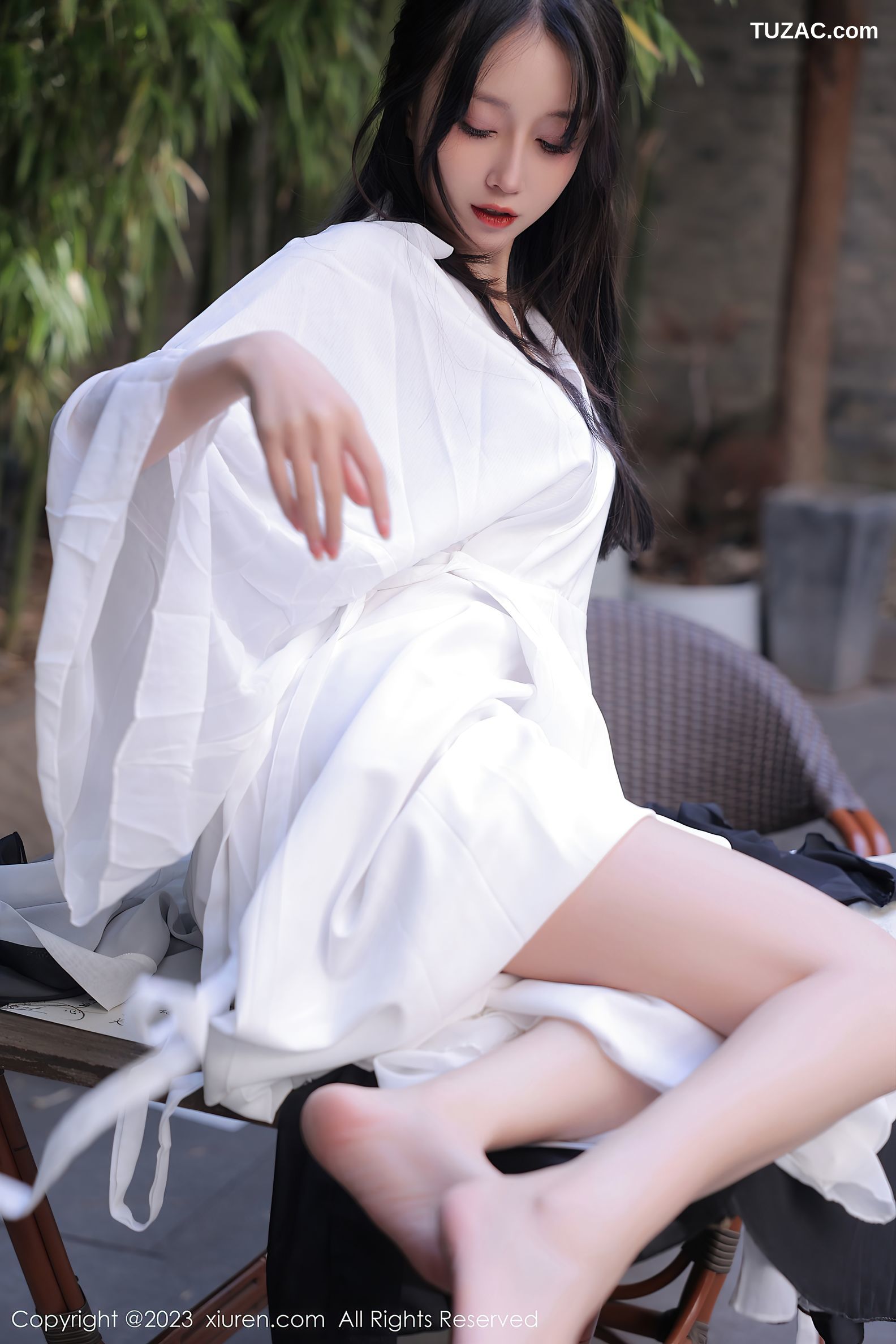 XiuRen秀人网-6094-玥儿玥-海南旅拍白色古装服饰