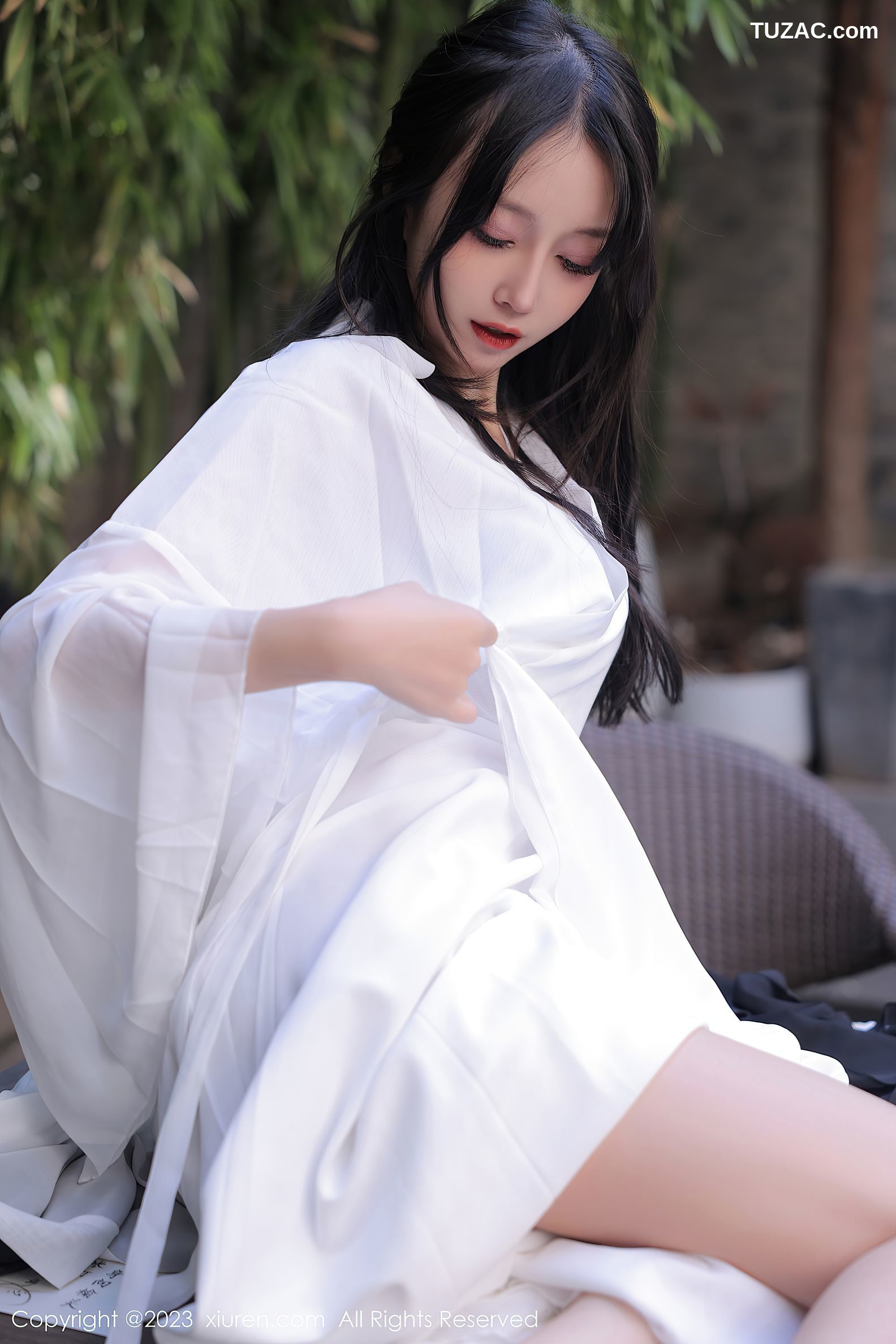 XiuRen秀人网-6094-玥儿玥-海南旅拍白色古装服饰