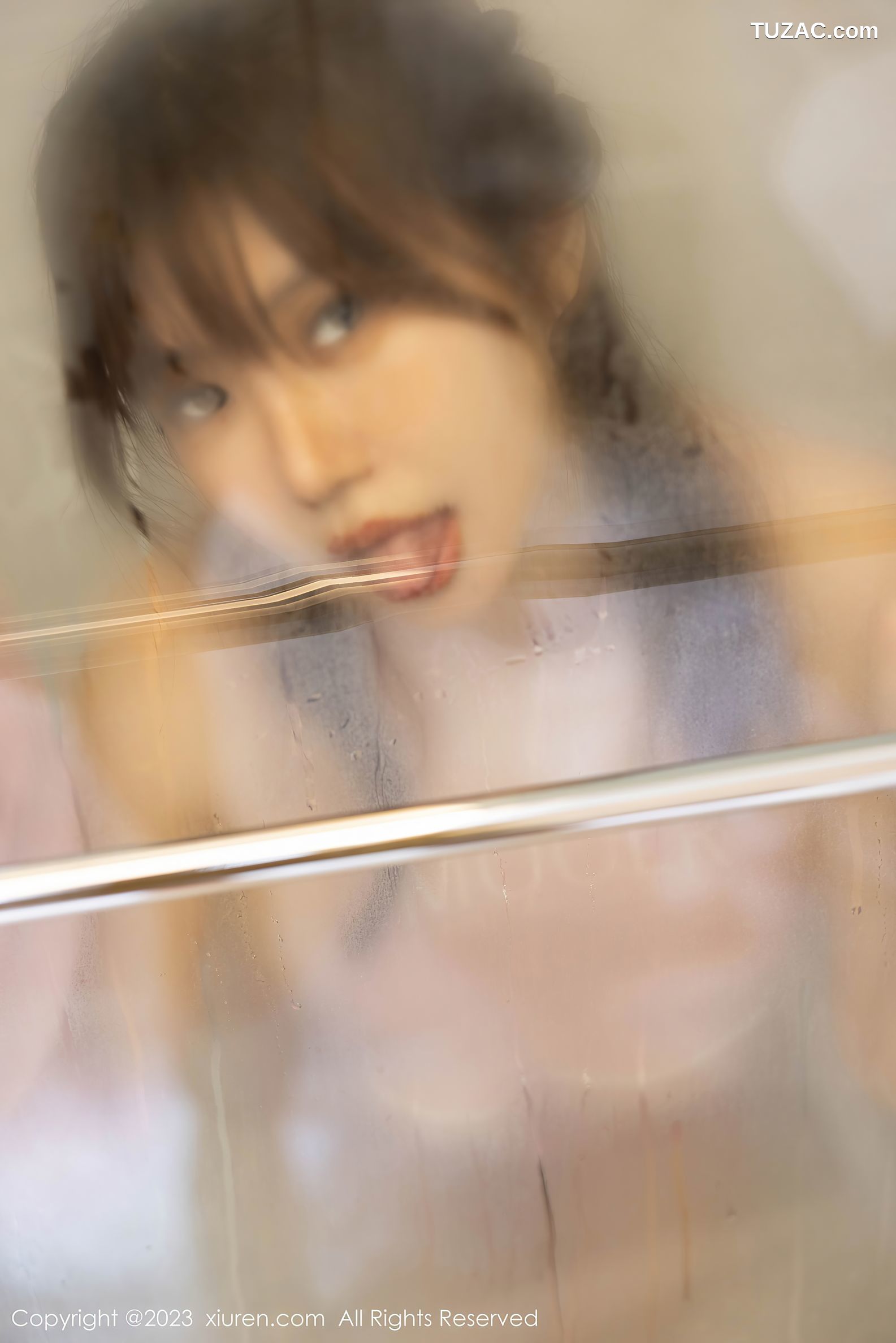 XiuRen秀人网-6097-绮里嘉-浴室粉色连衣短裙湿身