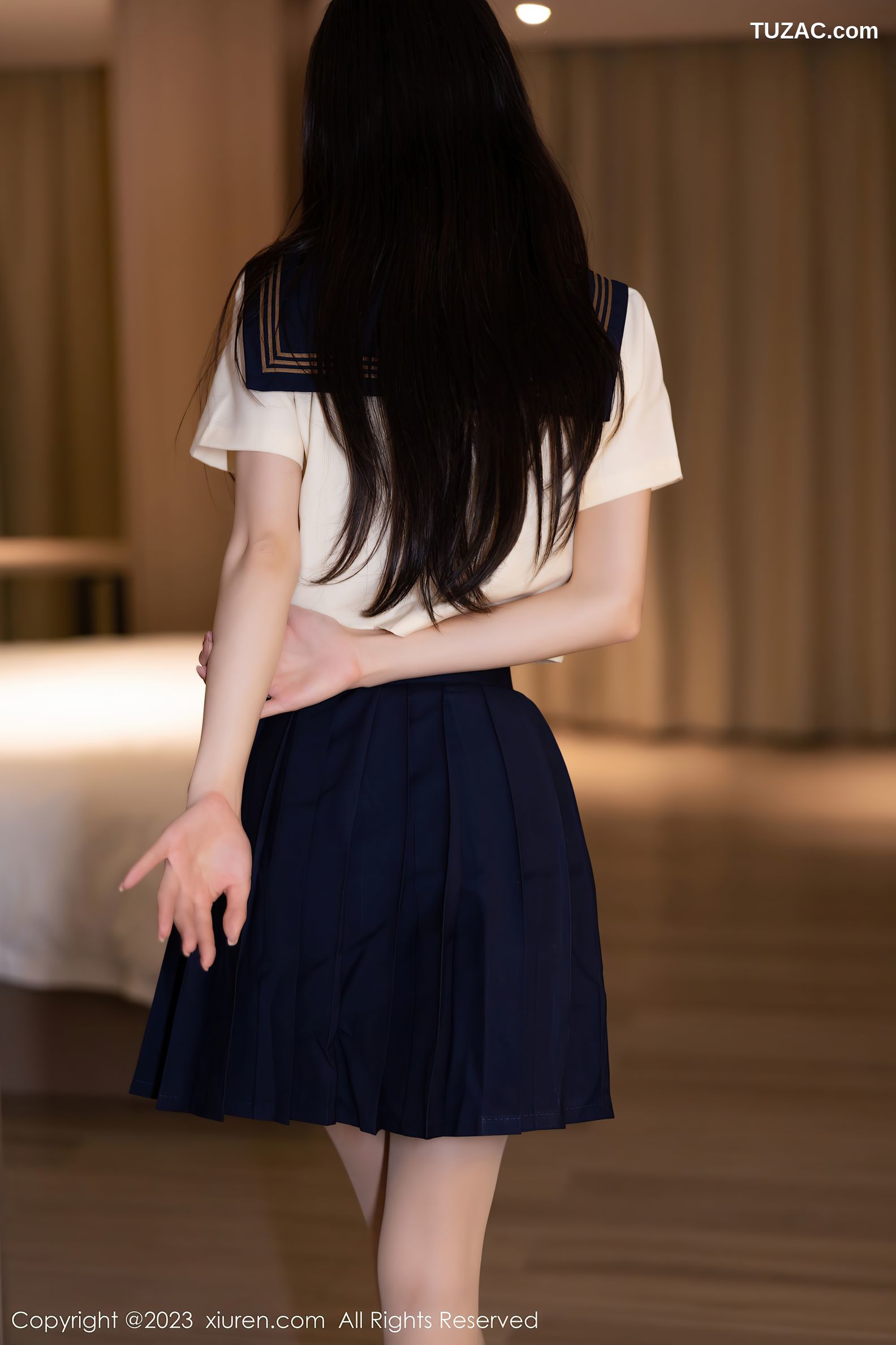 XiuRen秀人网-6126-林星阑-海南岛旅拍学妹制服白色内衣肉丝