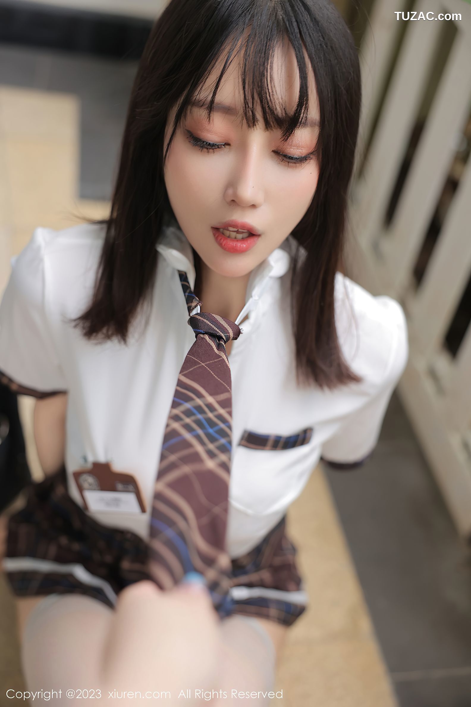 XiuRen秀人网-6292-玥儿玥er-学妹制服豹纹内衣-2023.02.20