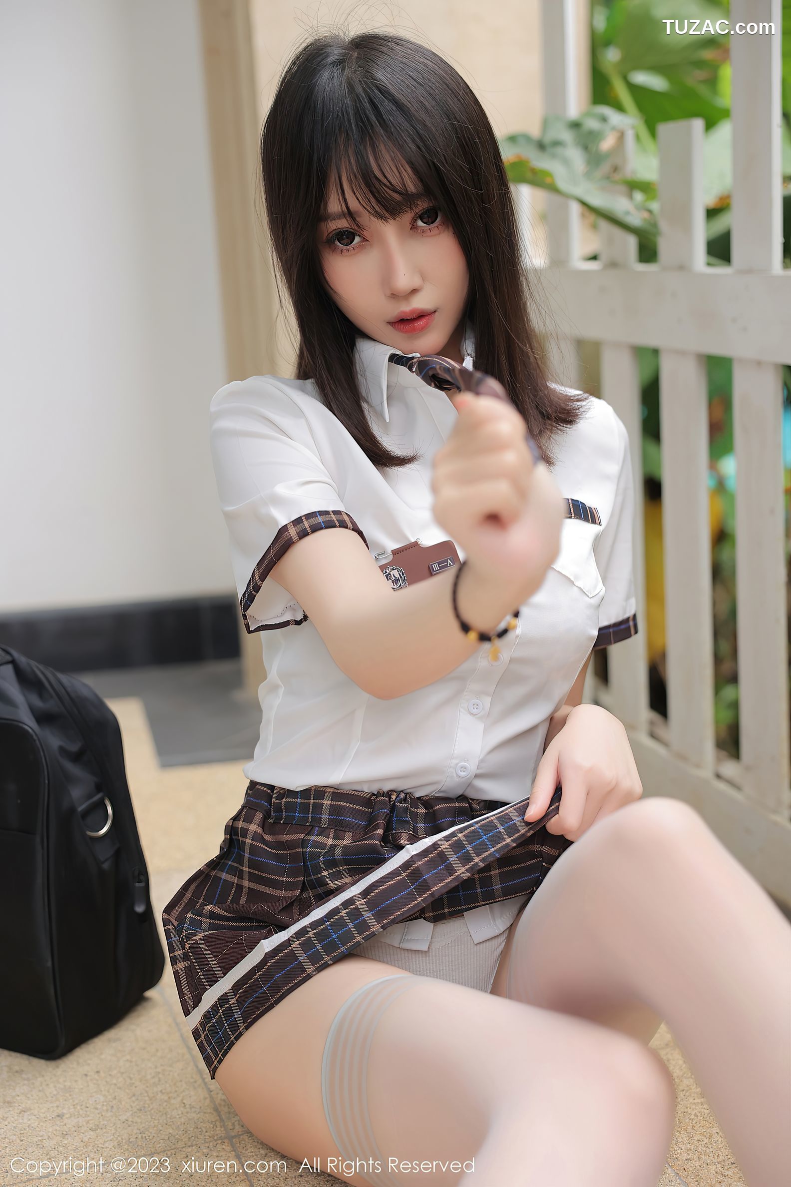 XiuRen秀人网-6292-玥儿玥er-学妹制服豹纹内衣-2023.02.20