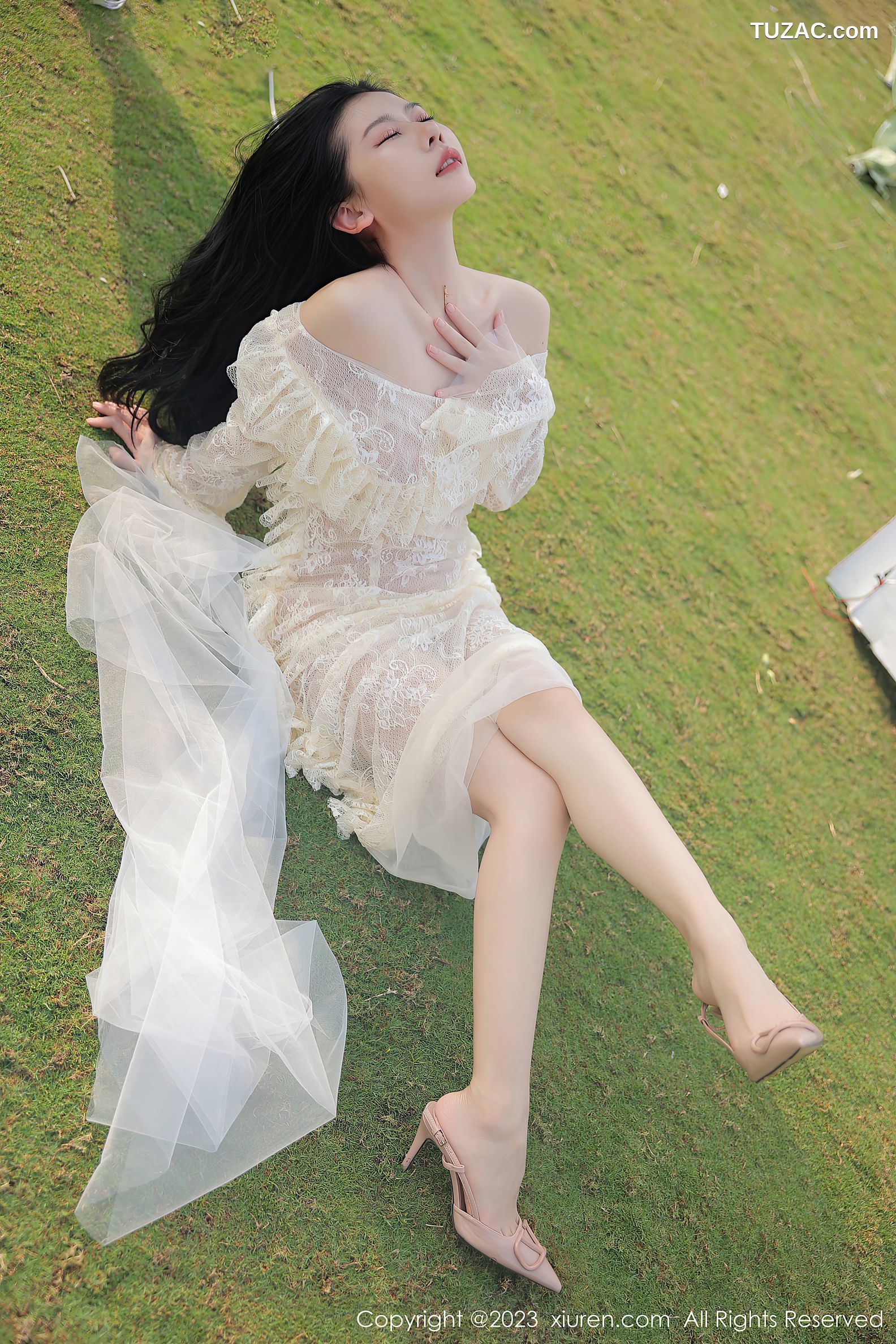 XiuRen秀人网-6303-尹甜甜-白色婚纱蕾丝内衣