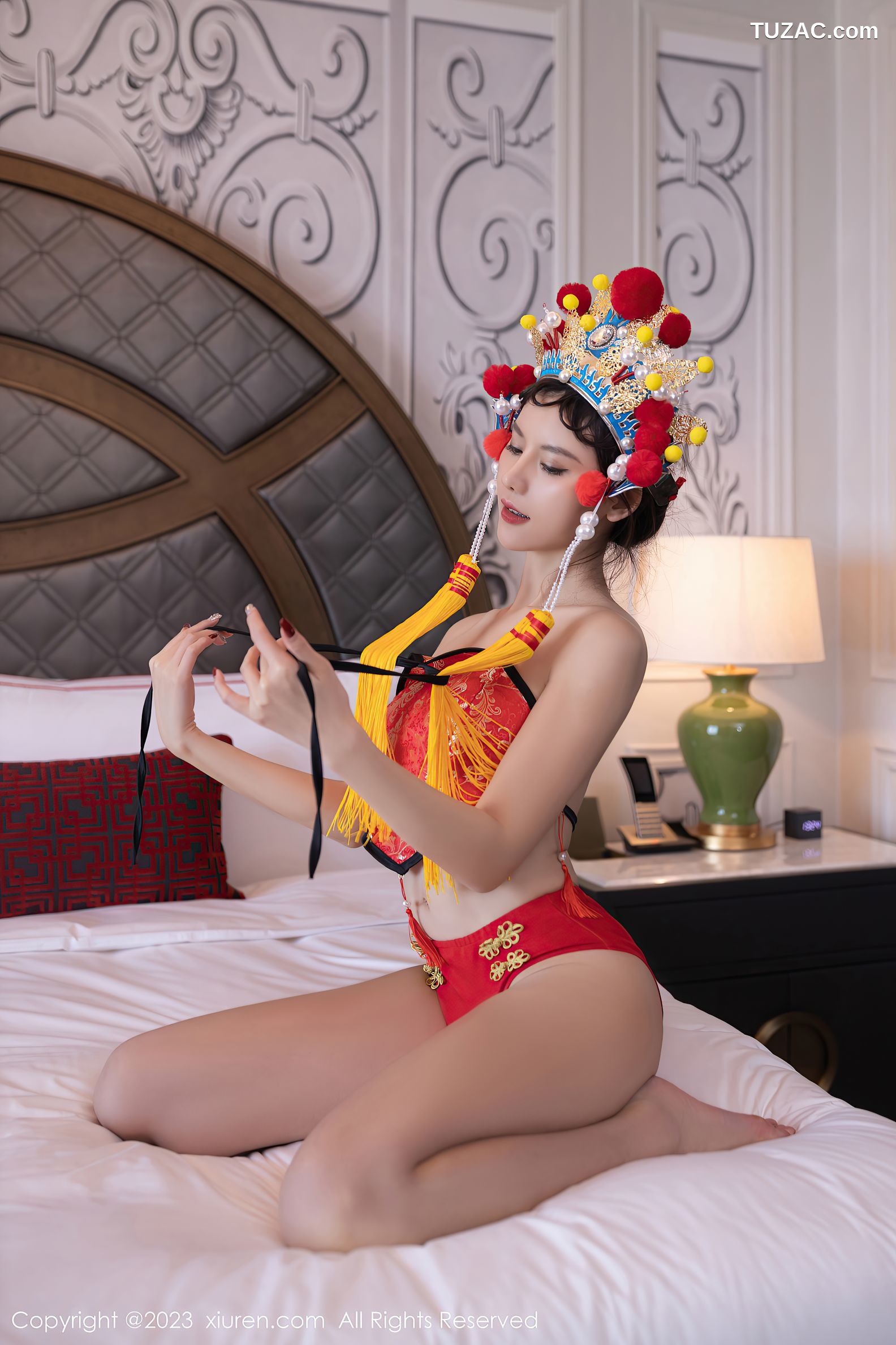 XiuRen秀人网-6308-就是阿朱啊-红肚兜花旦