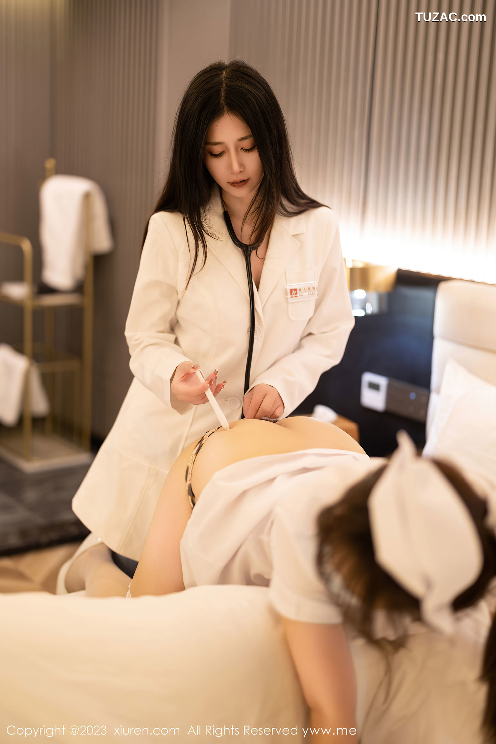 XiuRen秀人网-6312-icy猪-阿姣-护士双姝护理