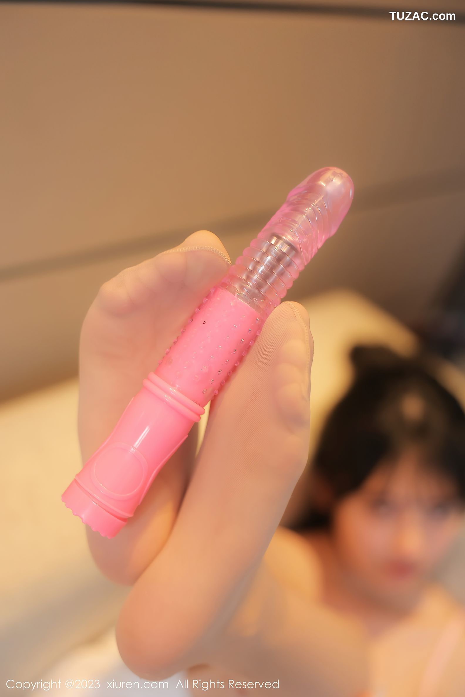 XiuRen秀人网-6329-谢小蒽-粉色蕾丝内衣超薄肉丝-2023.02.27