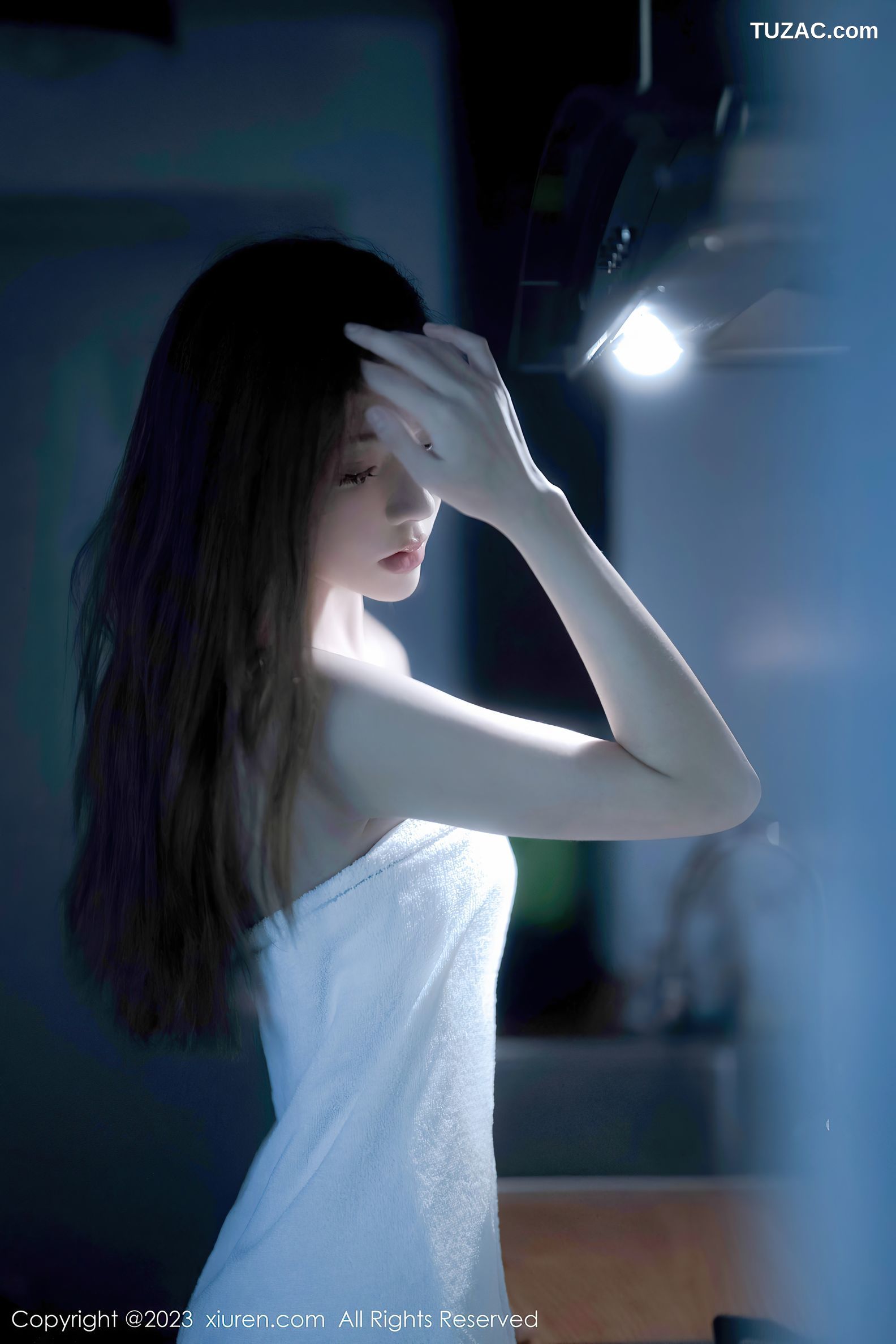 XiuRen秀人网-6437-加朵Babe-粉色露肩连衣裙真空-2023.03.20