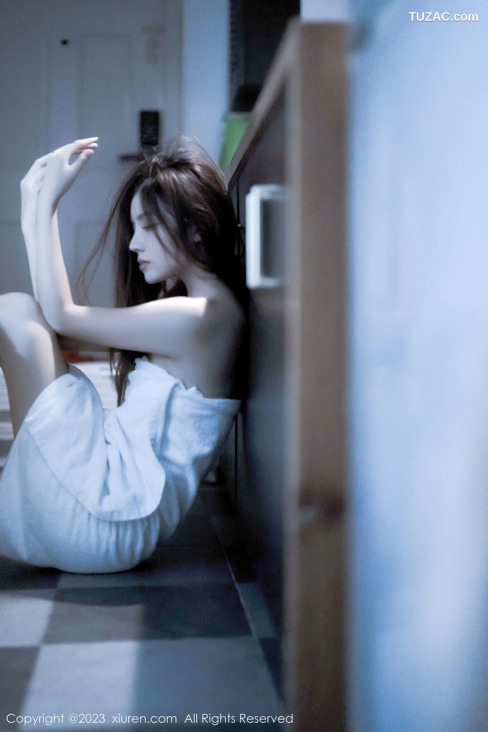 XiuRen秀人网-6437-加朵Babe-粉色露肩连衣裙真空-2023.03.20