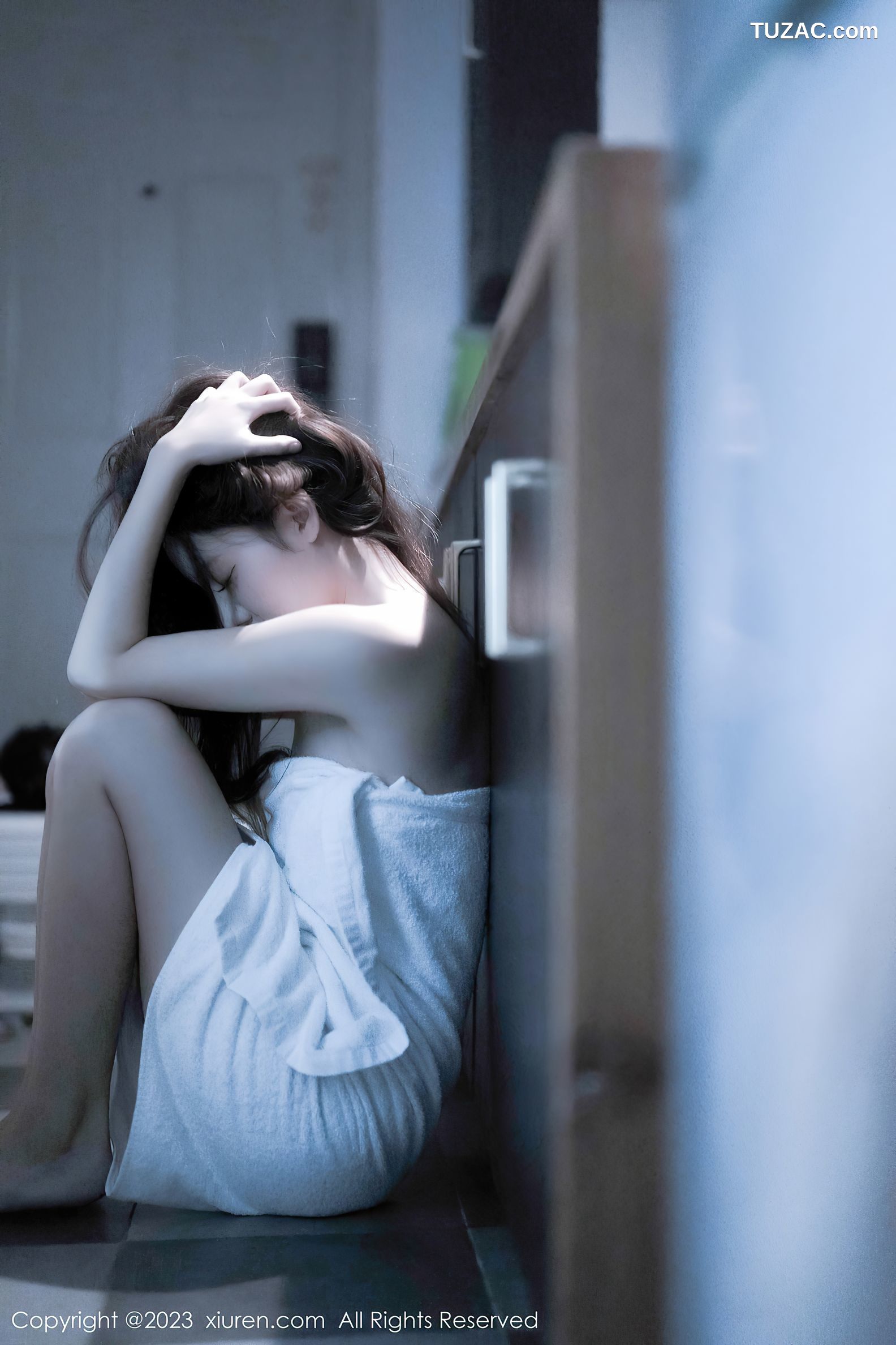 XiuRen秀人网-6437-加朵Babe-粉色露肩连衣裙真空-2023.03.20