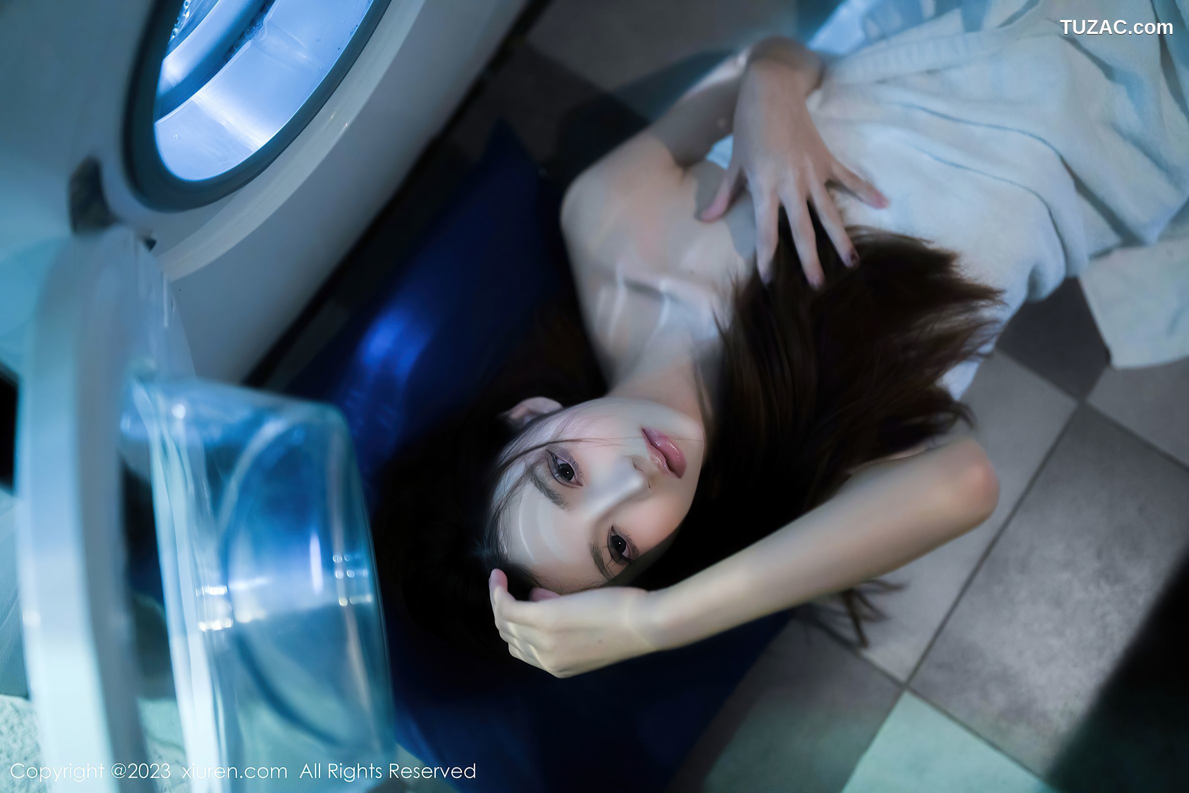 XiuRen秀人网-6437-加朵Babe-粉色露肩连衣裙真空-2023.03.20