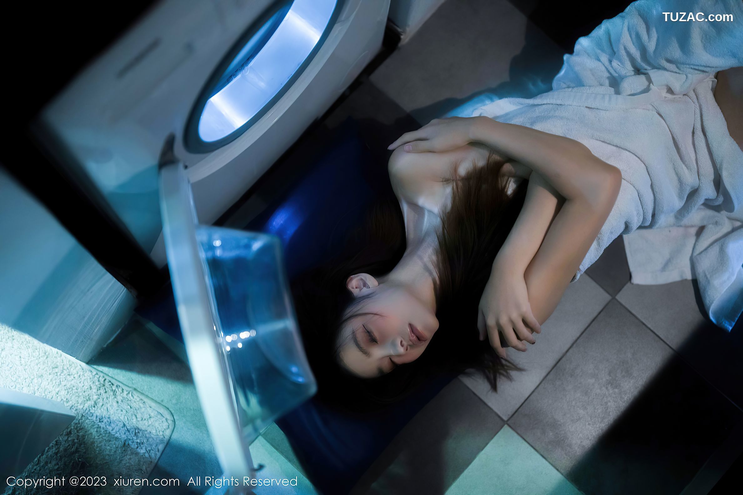 XiuRen秀人网-6437-加朵Babe-粉色露肩连衣裙真空-2023.03.20