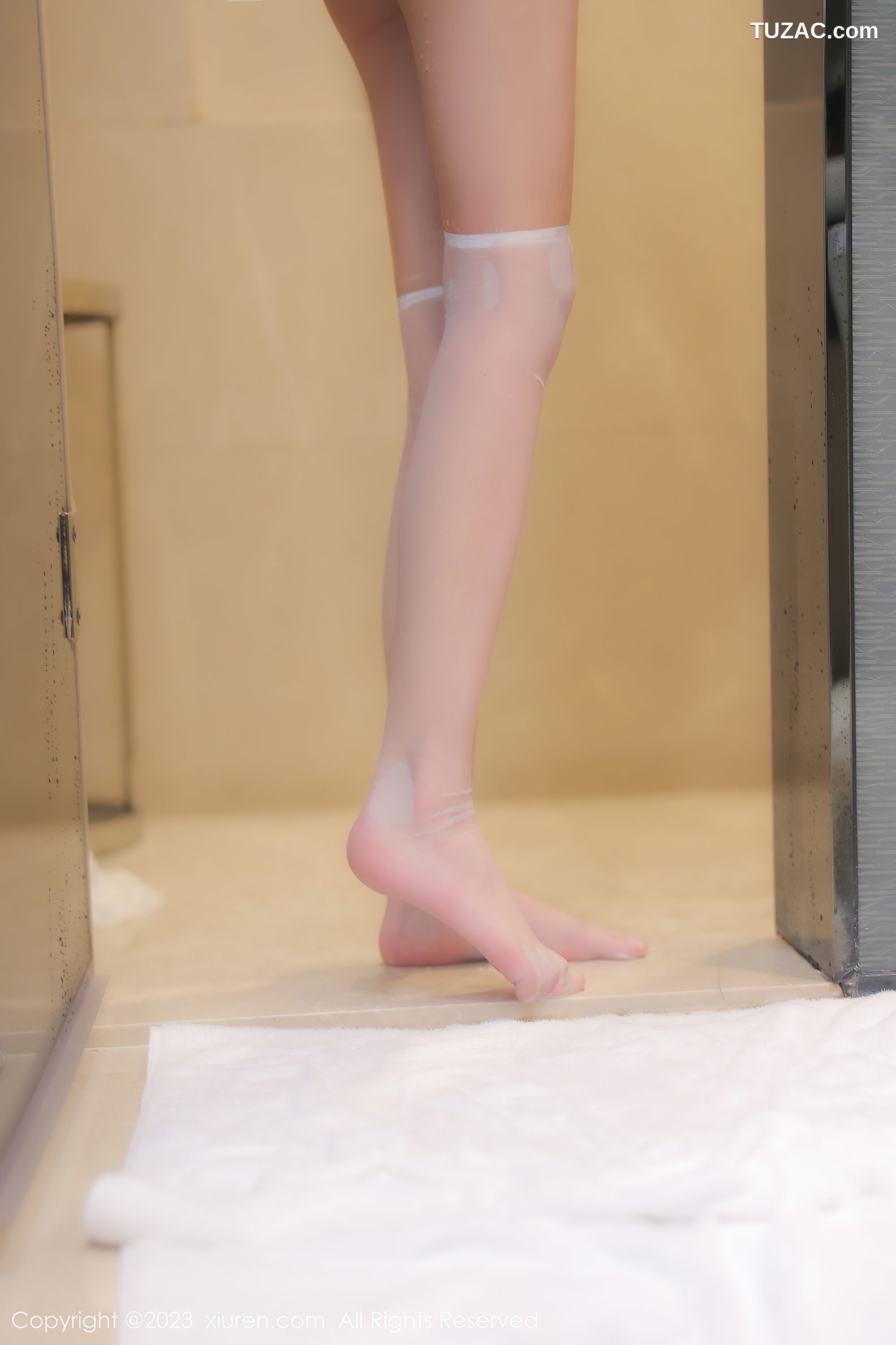 XiuRen秀人网-6447-谢小蒽-浴室性感白色水手服-2023.03.21