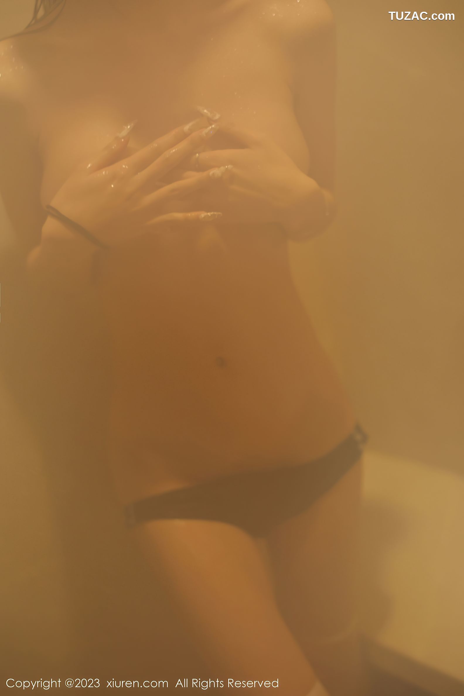 XiuRen秀人网-6447-谢小蒽-浴室性感白色水手服-2023.03.21