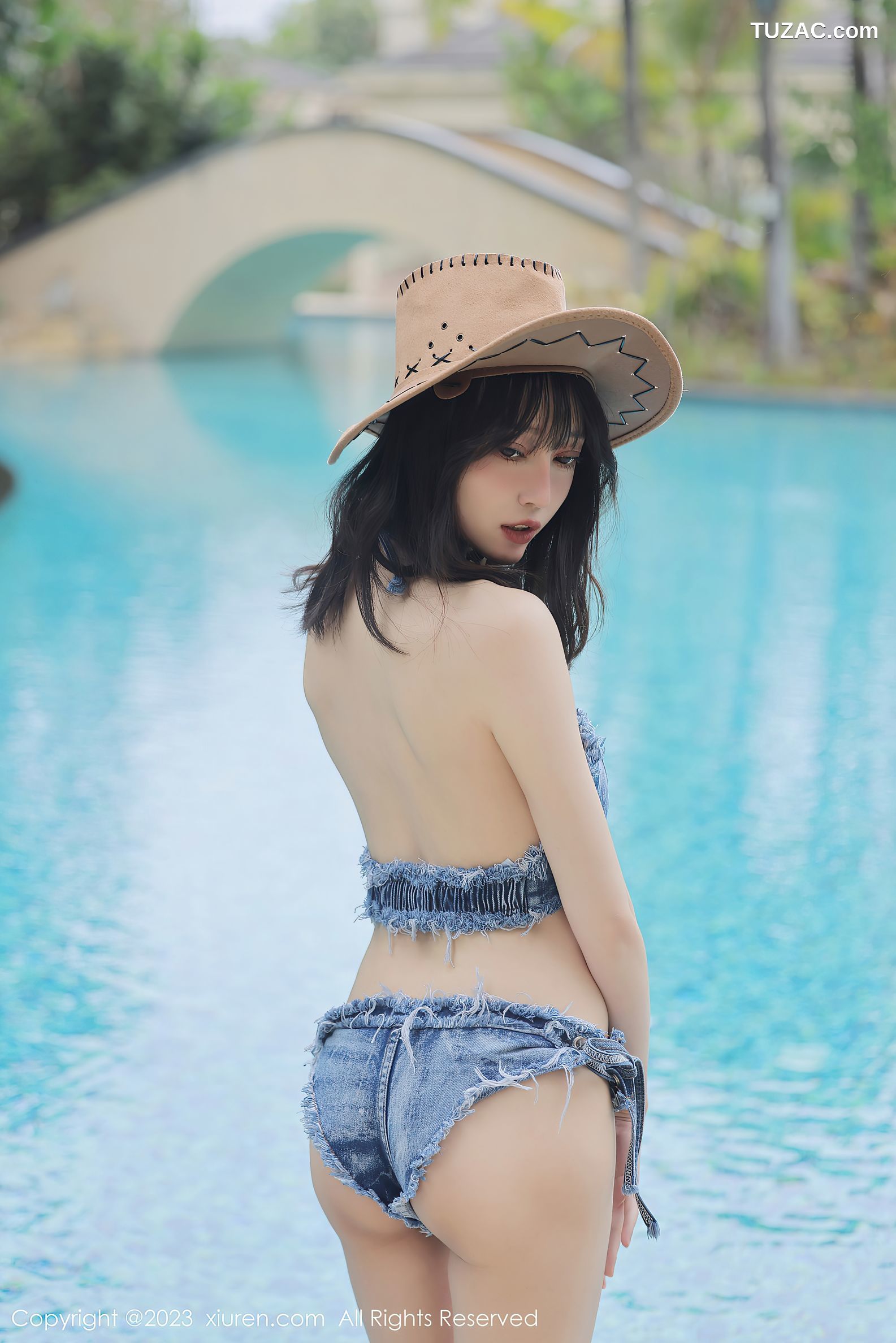 XiuRen秀人网-6504-玥儿玥er-泳池边性感牛仔比基尼-2023.03.31