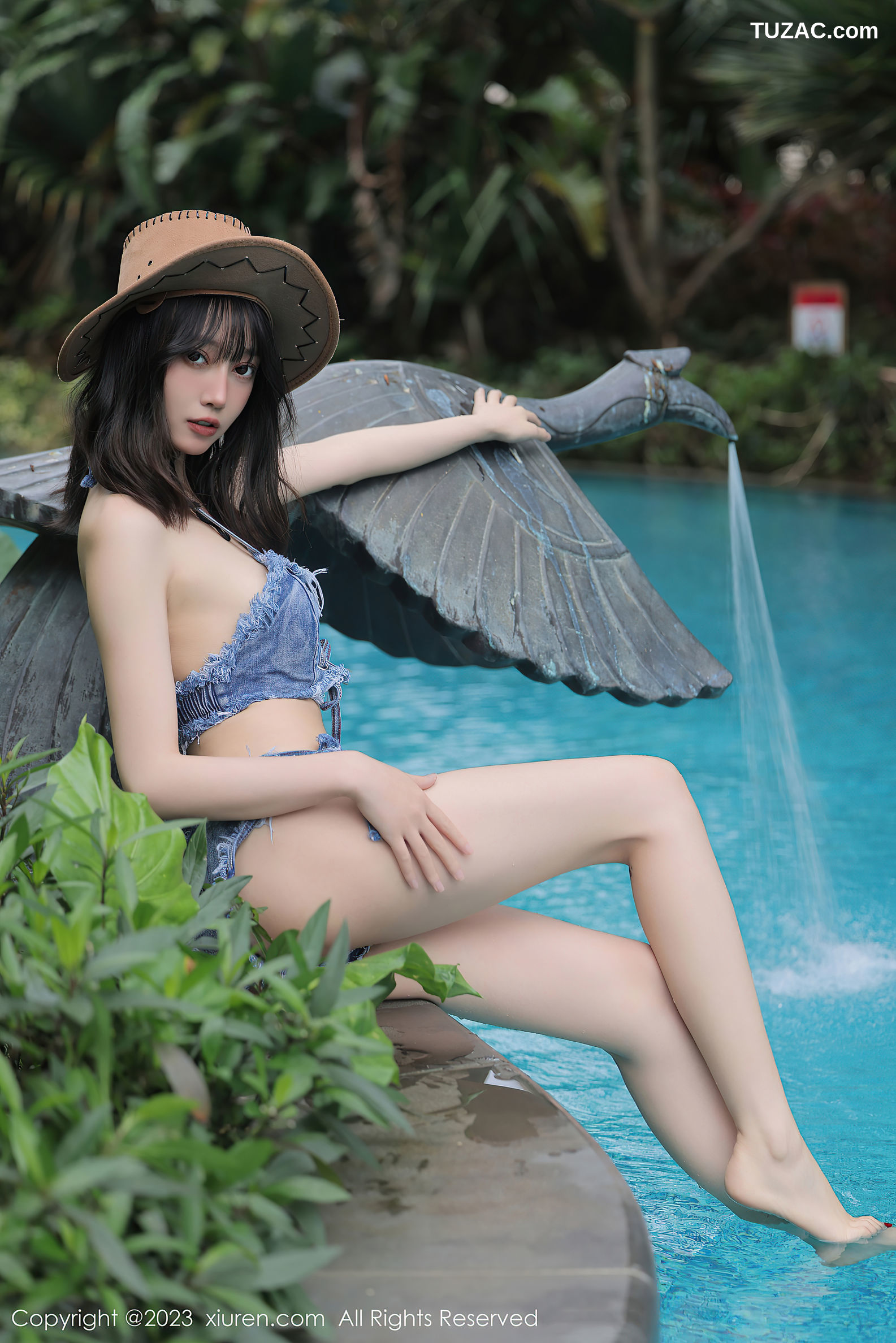 XiuRen秀人网-6504-玥儿玥er-泳池边性感牛仔比基尼-2023.03.31