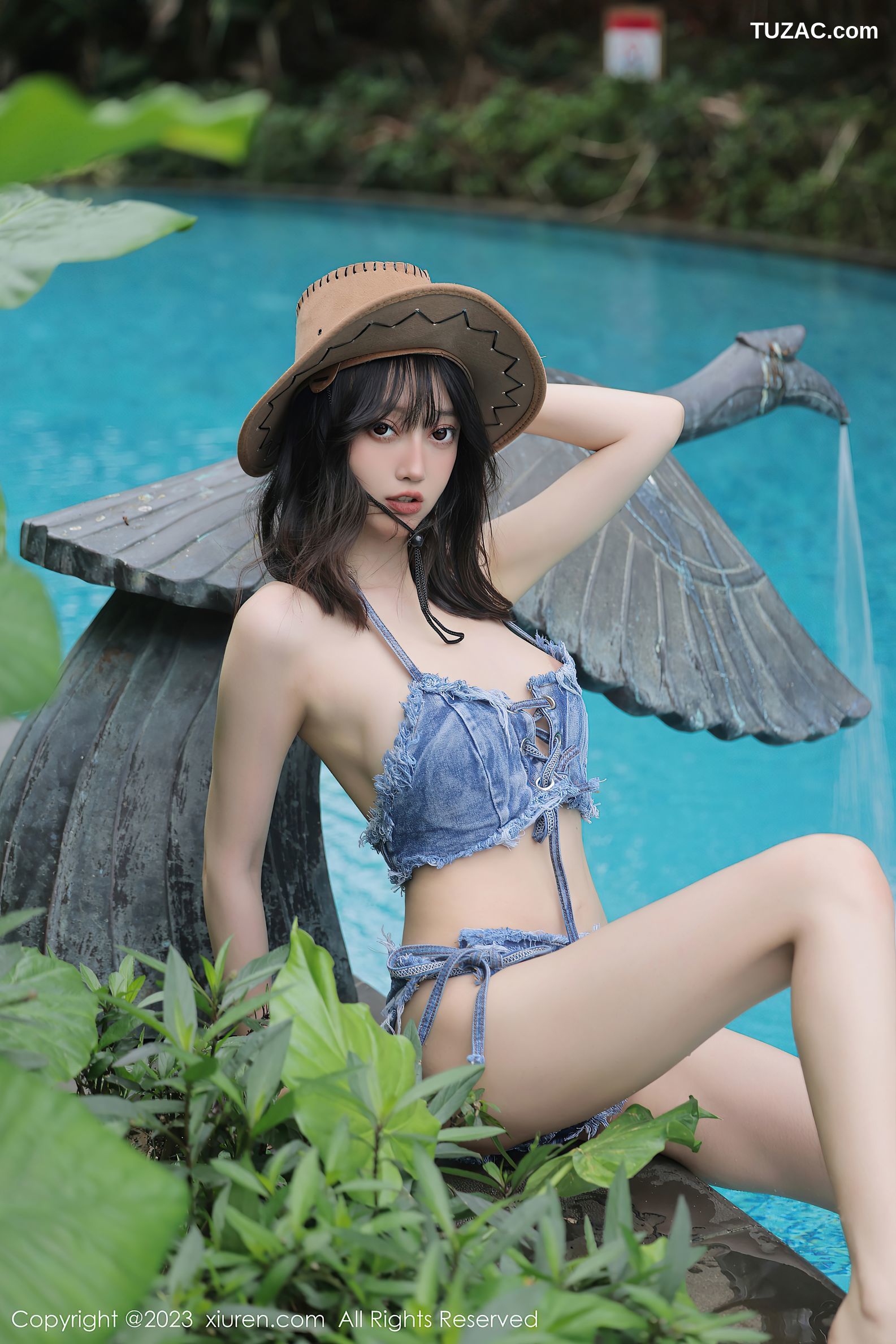 XiuRen秀人网-6504-玥儿玥er-泳池边性感牛仔比基尼-2023.03.31