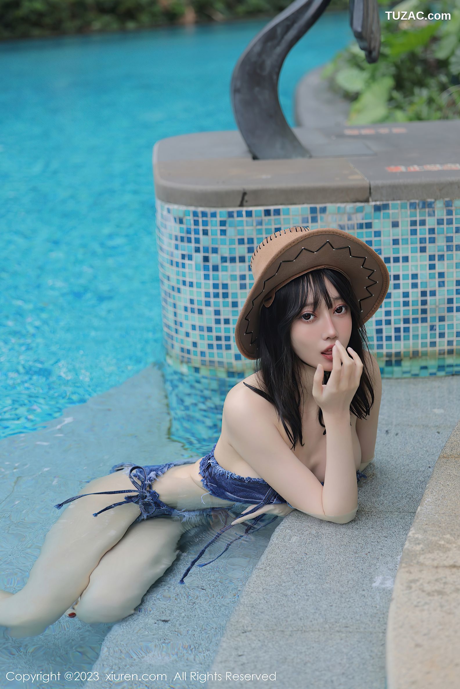 XiuRen秀人网-6504-玥儿玥er-泳池边性感牛仔比基尼-2023.03.31