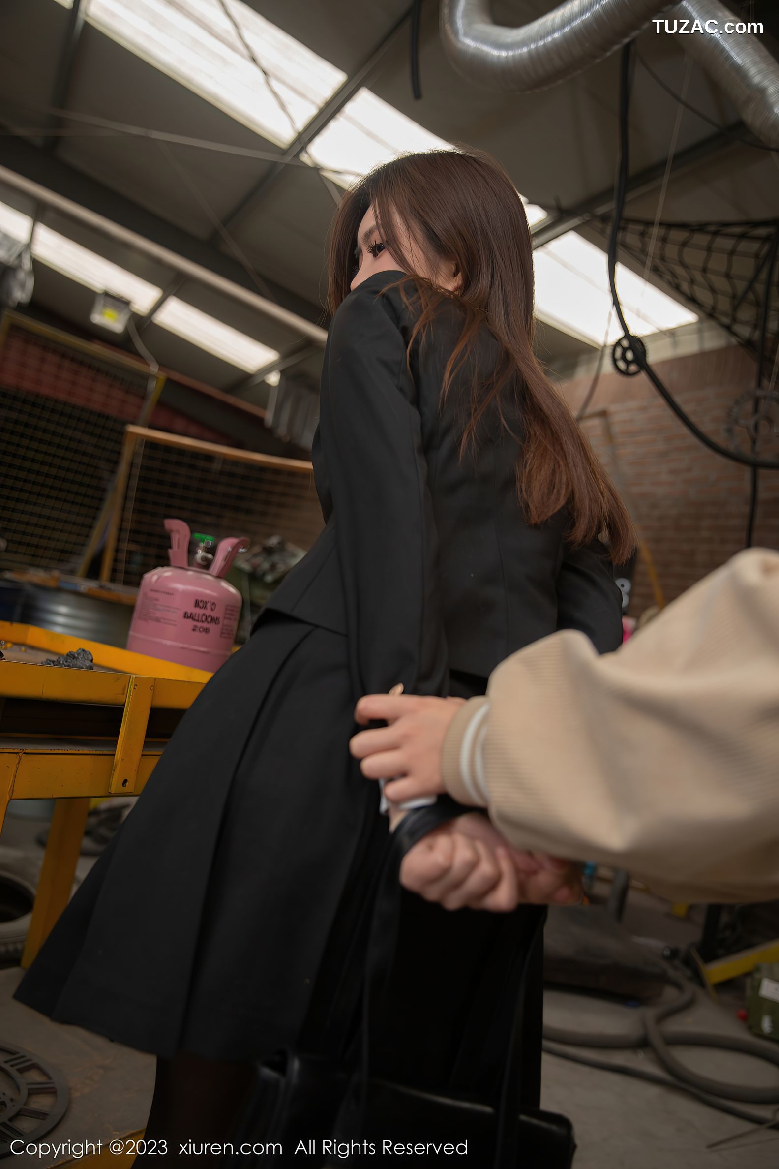XiuRen秀人网-6537-绮里嘉Ula-情趣捆绑JK制服-性感内衣超薄黑丝-2023.04.07