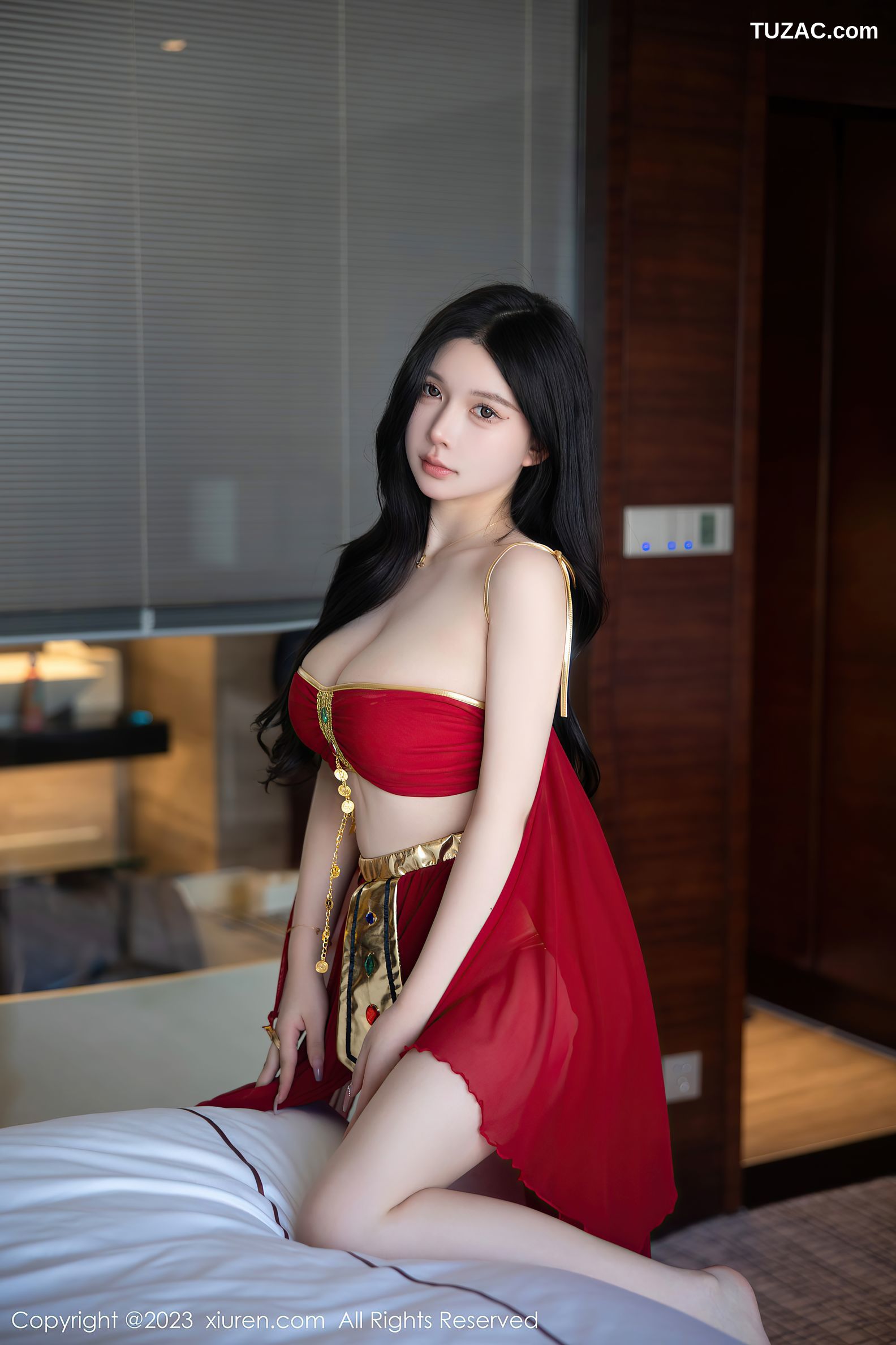 XiuRen秀人网-6613-林珊珊-红色西域舞娘装扮-2023.04.21