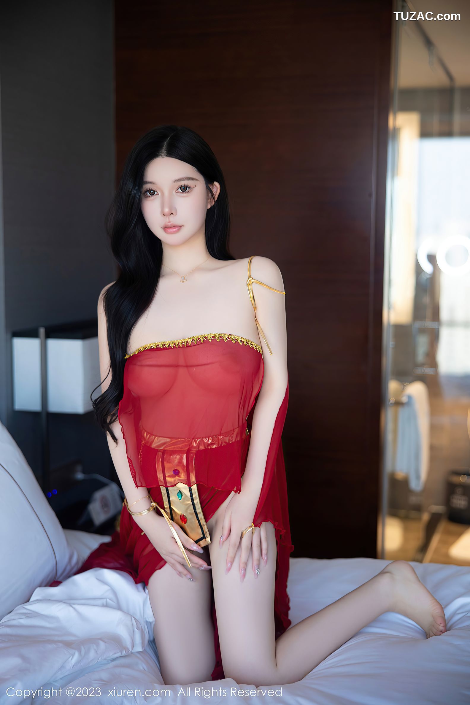 XiuRen秀人网-6613-林珊珊-红色西域舞娘装扮-2023.04.21