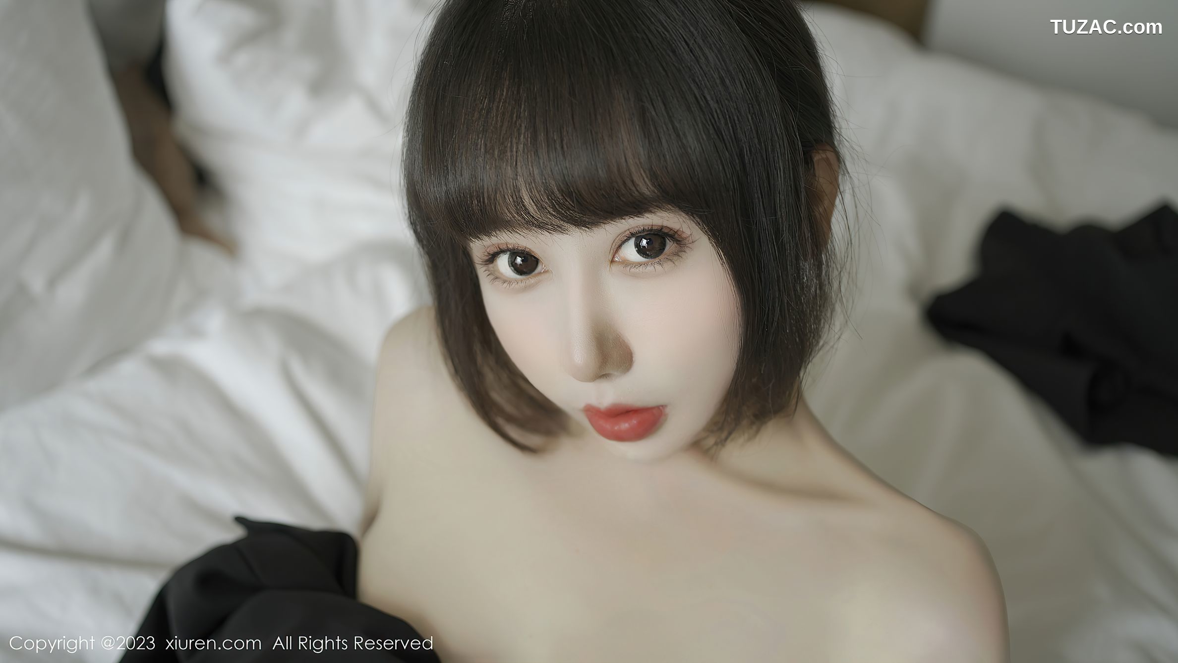 XiuRen秀人网-6629-夏馨瑶-黑色服饰超薄黑丝-2023.04.25