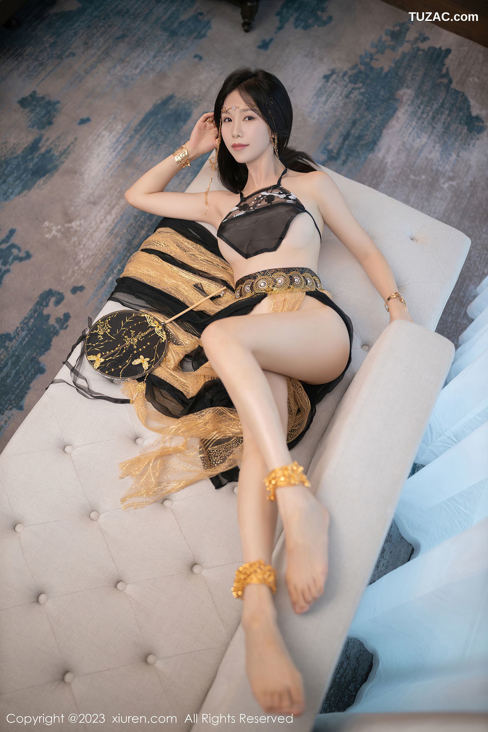 XiuRen秀人网-6706-利世-黑色轻透西域风情服饰-2023.05.09