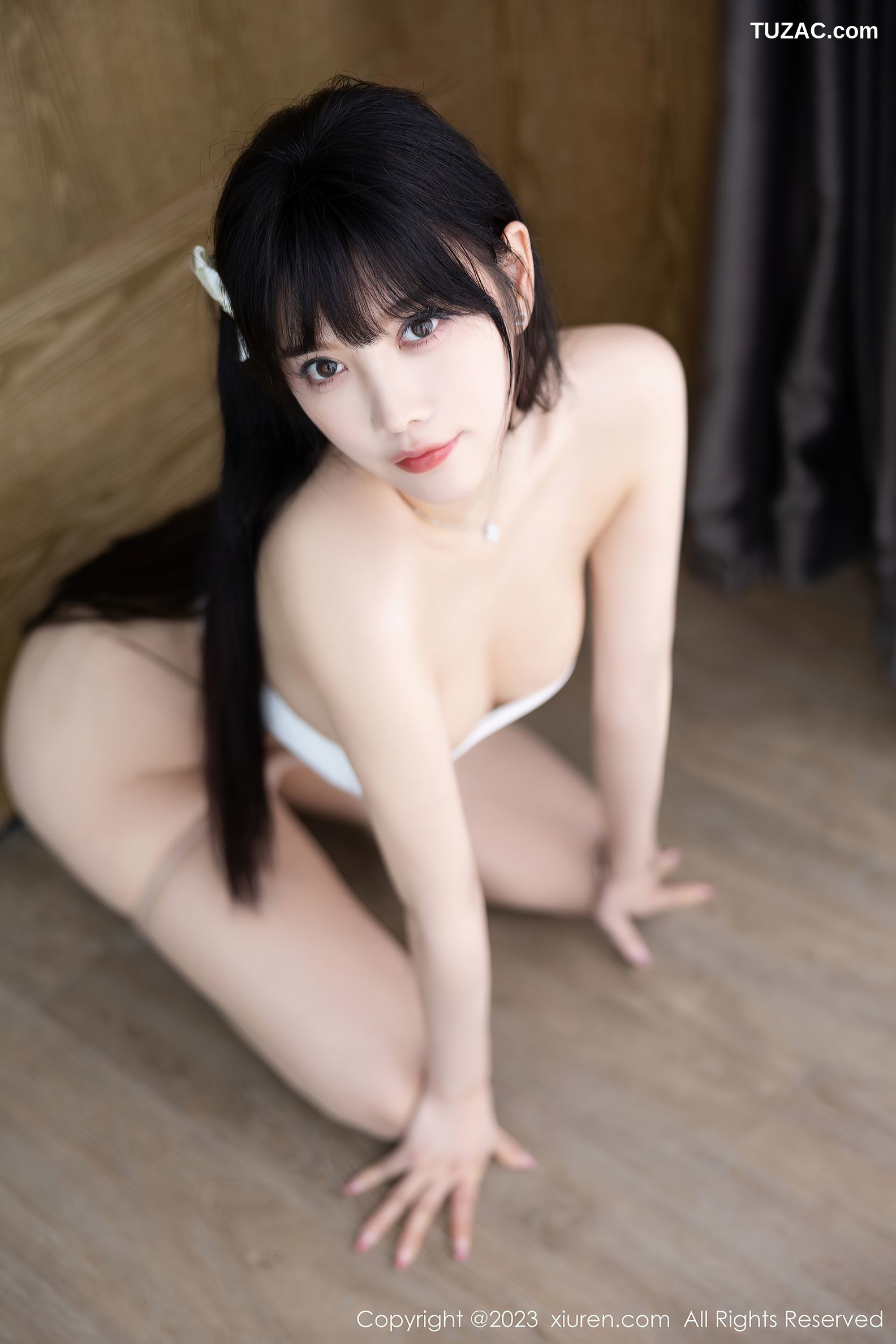 XiuRen秀人网-6707-杨晨晨Yome-浅色内衣超薄肉丝-2023.05.09