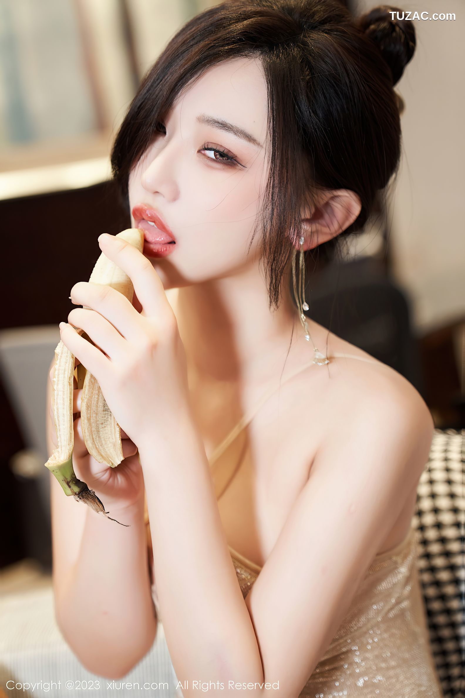 XiuRen秀人网-6857-妙可可Cheese-淡蓝色OL服饰浅色轻透内衣-2023.06.05
