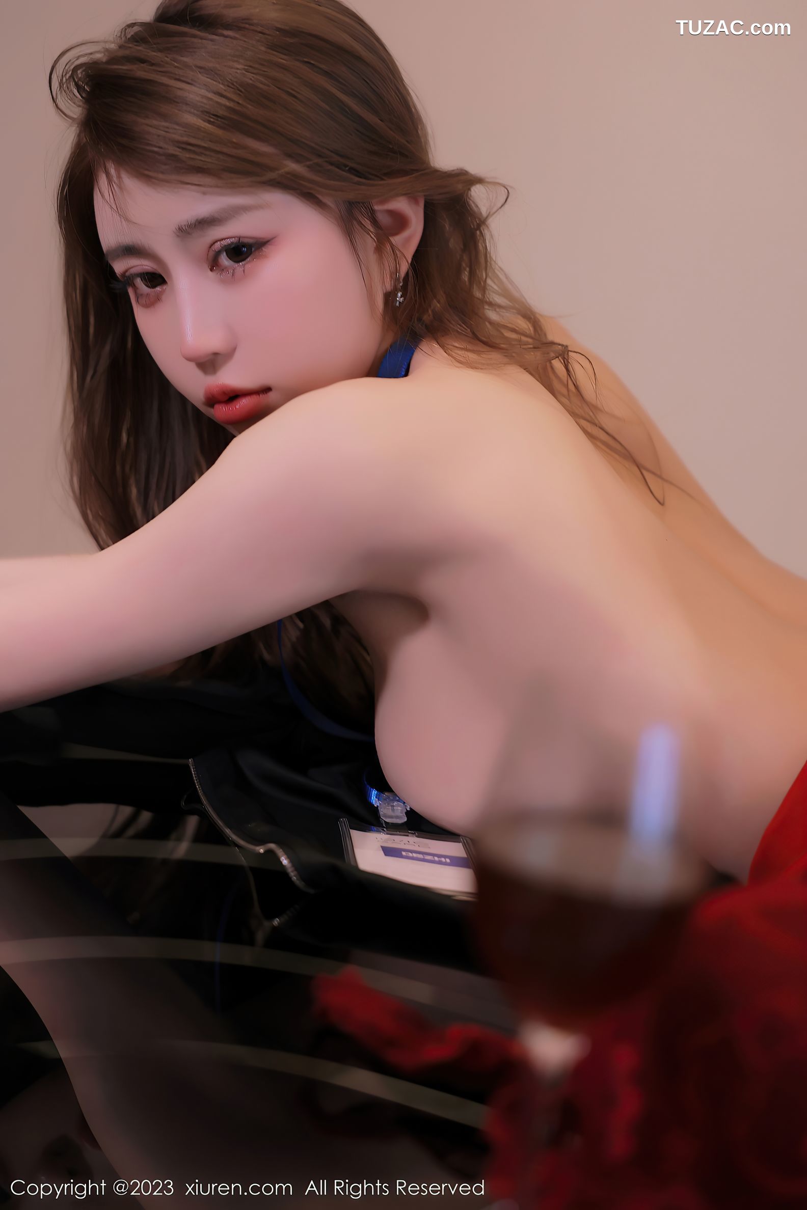 XiuRen秀人网-6903-Tina_甜仔-红色蕾丝情趣内衣-2023.06.13