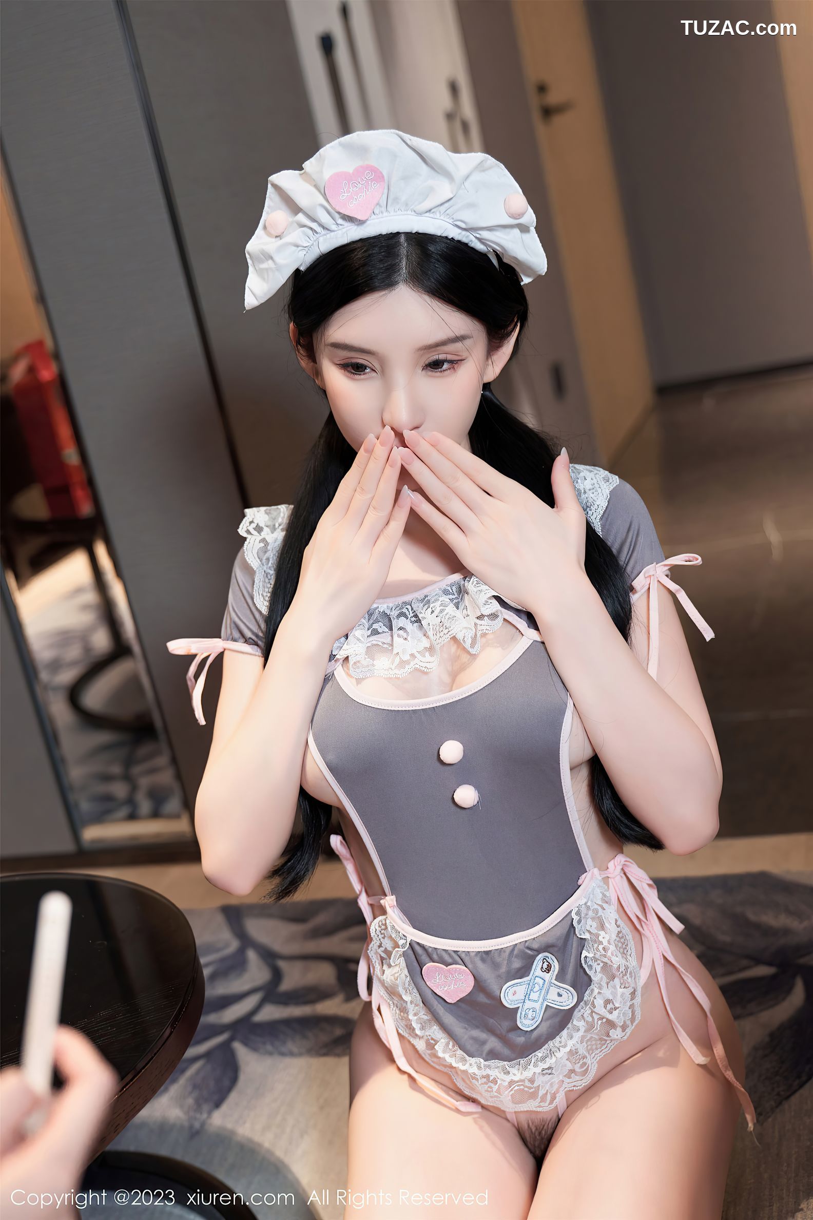 XiuRen秀人网-6963-周于希Sally-端午节剧情白色长裙粽叶裹身-2023.06.21