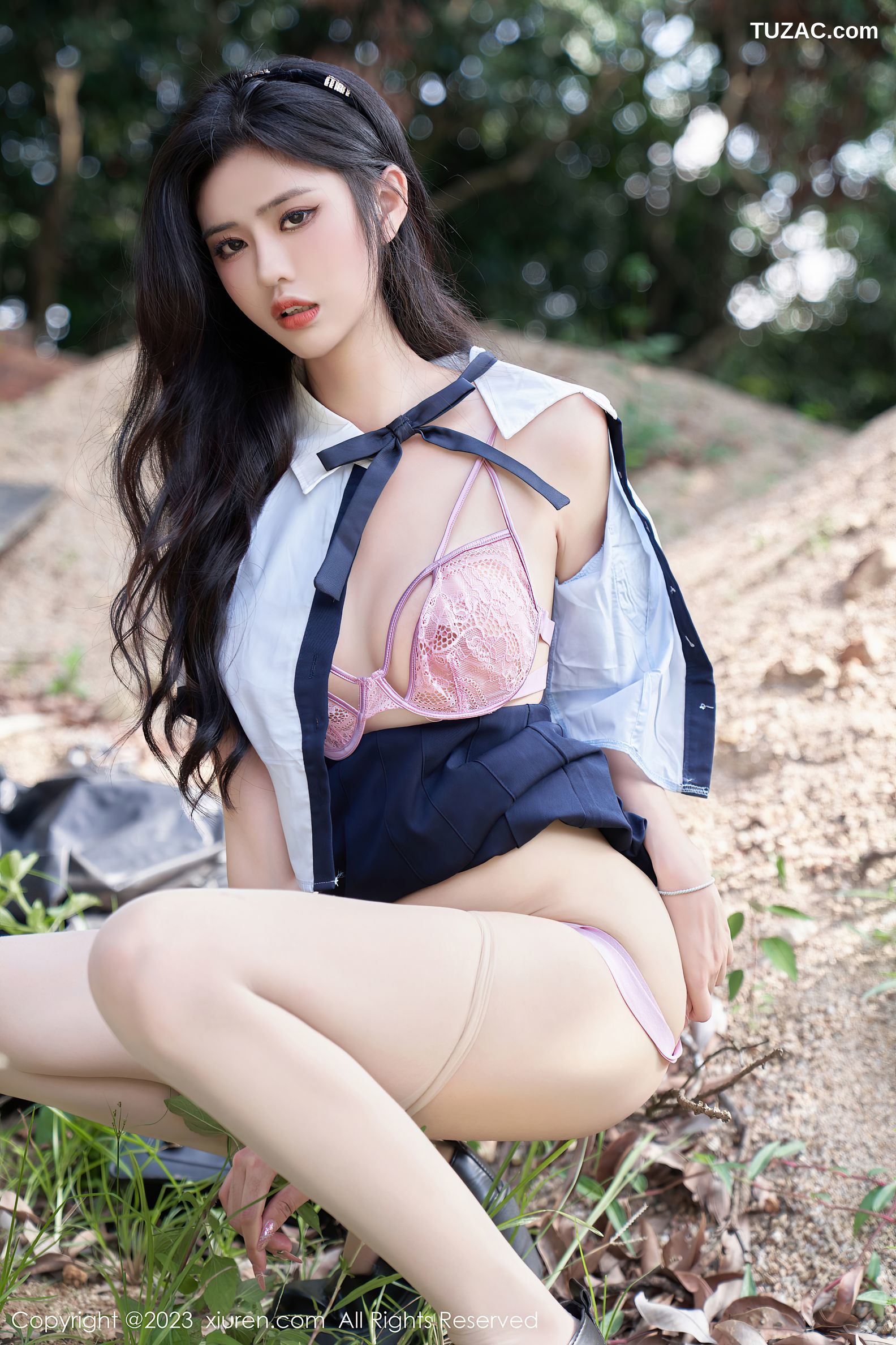 XiuRen秀人网-7028-浅浅Danny-性感Jk户外-2023.07.05