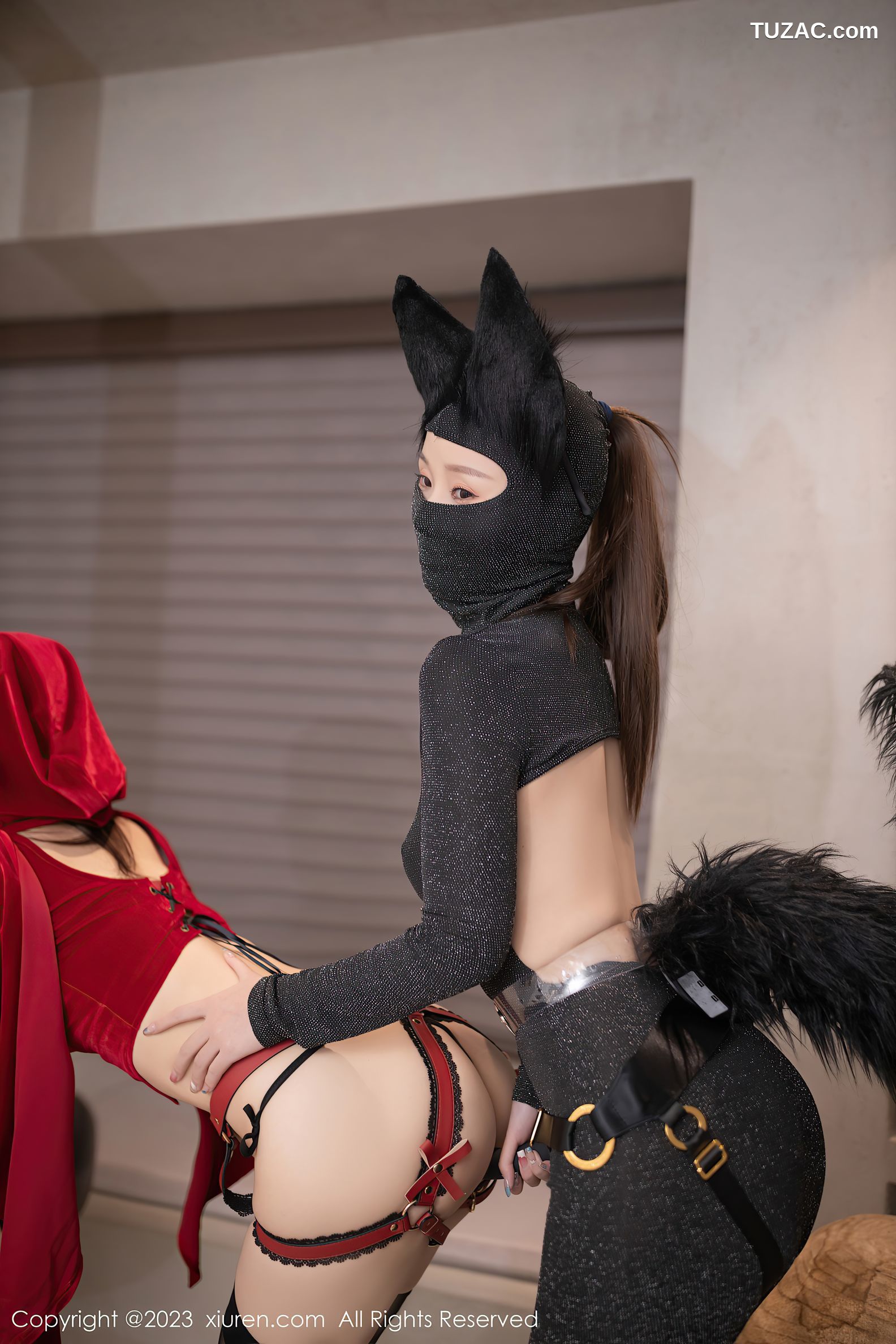 XiuRen秀人网-7084-鱼子酱Fish-杏子Yada-“小红帽与大灰狼”模特合集-2023.07.14