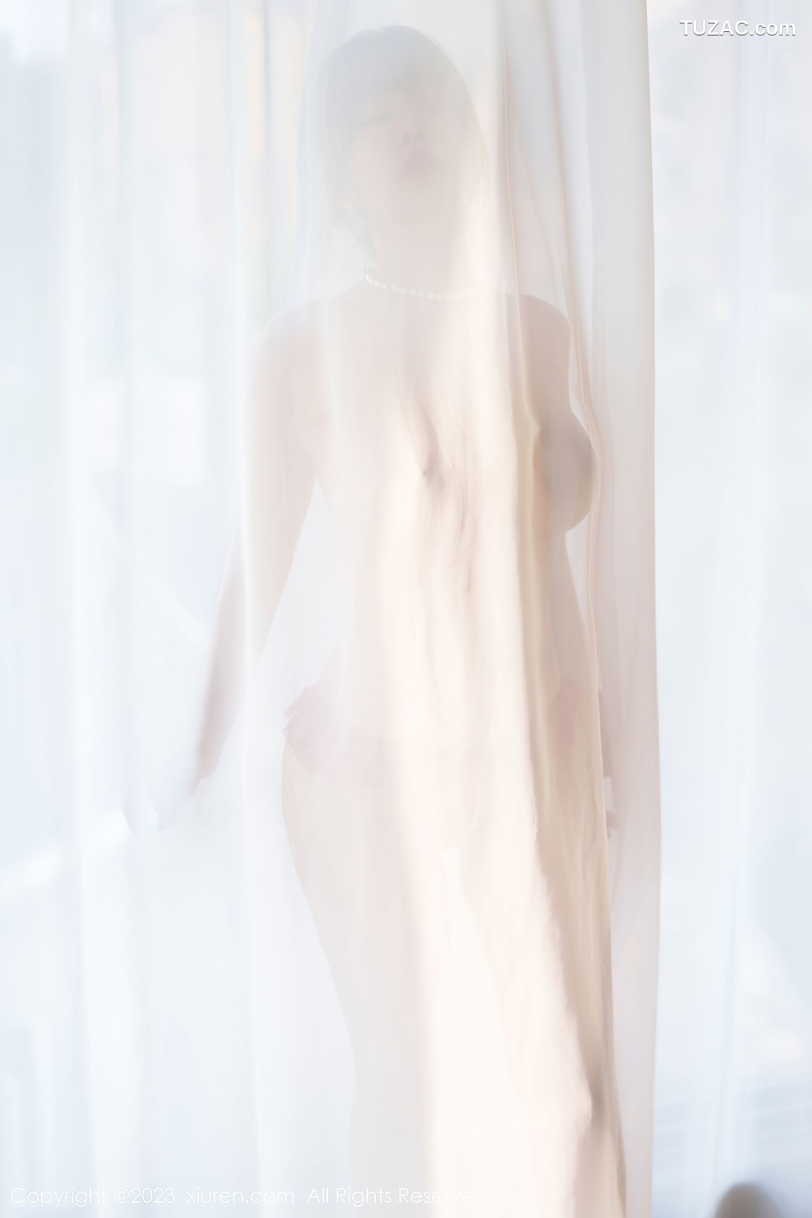 XiuRen秀人网-7156-王雨纯-黑针织职业裙装红色蕾丝内衣黑丝-2023.07.28