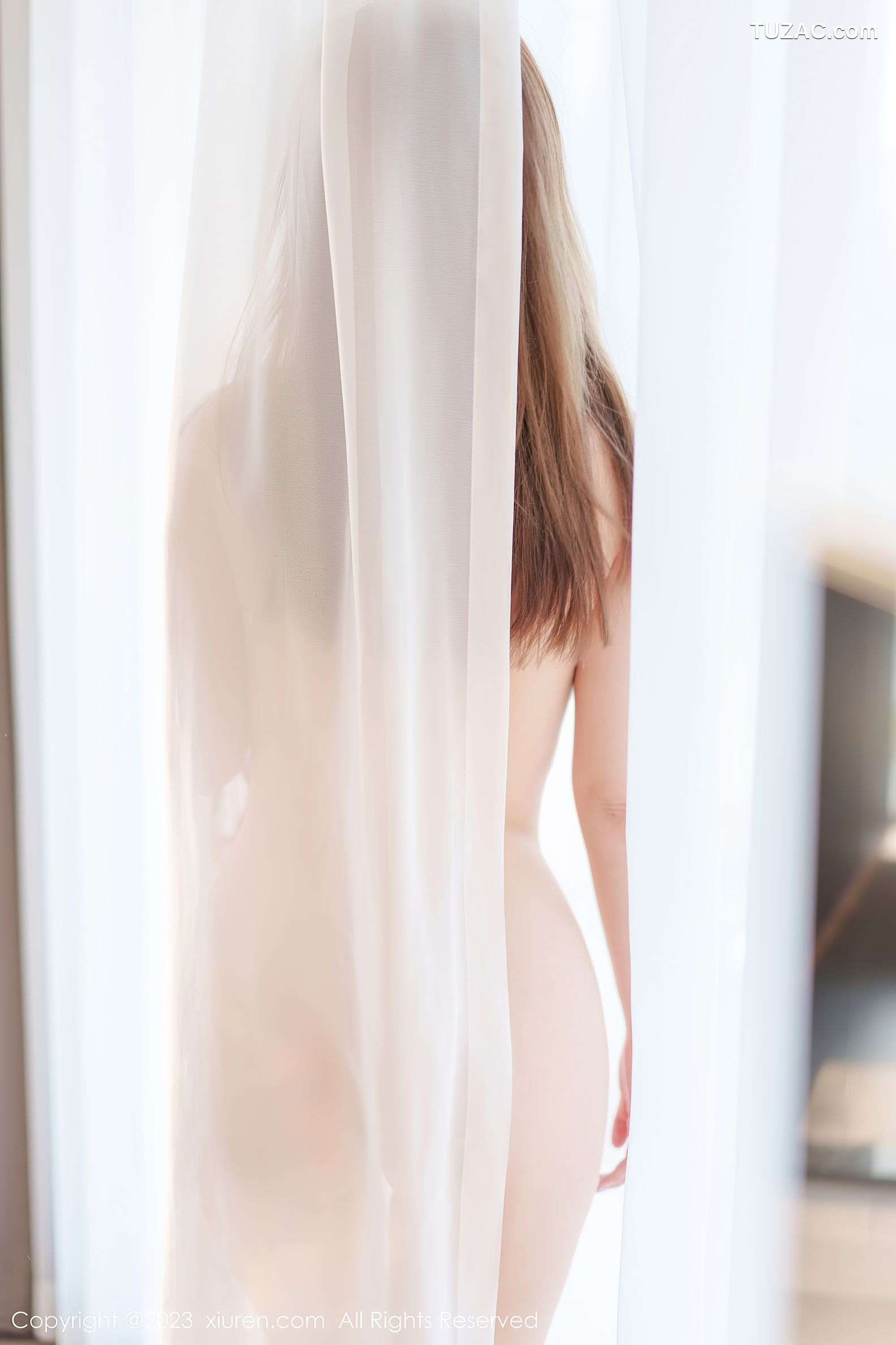 XiuRen秀人网-7156-王雨纯-黑针织职业裙装红色蕾丝内衣黑丝-2023.07.28