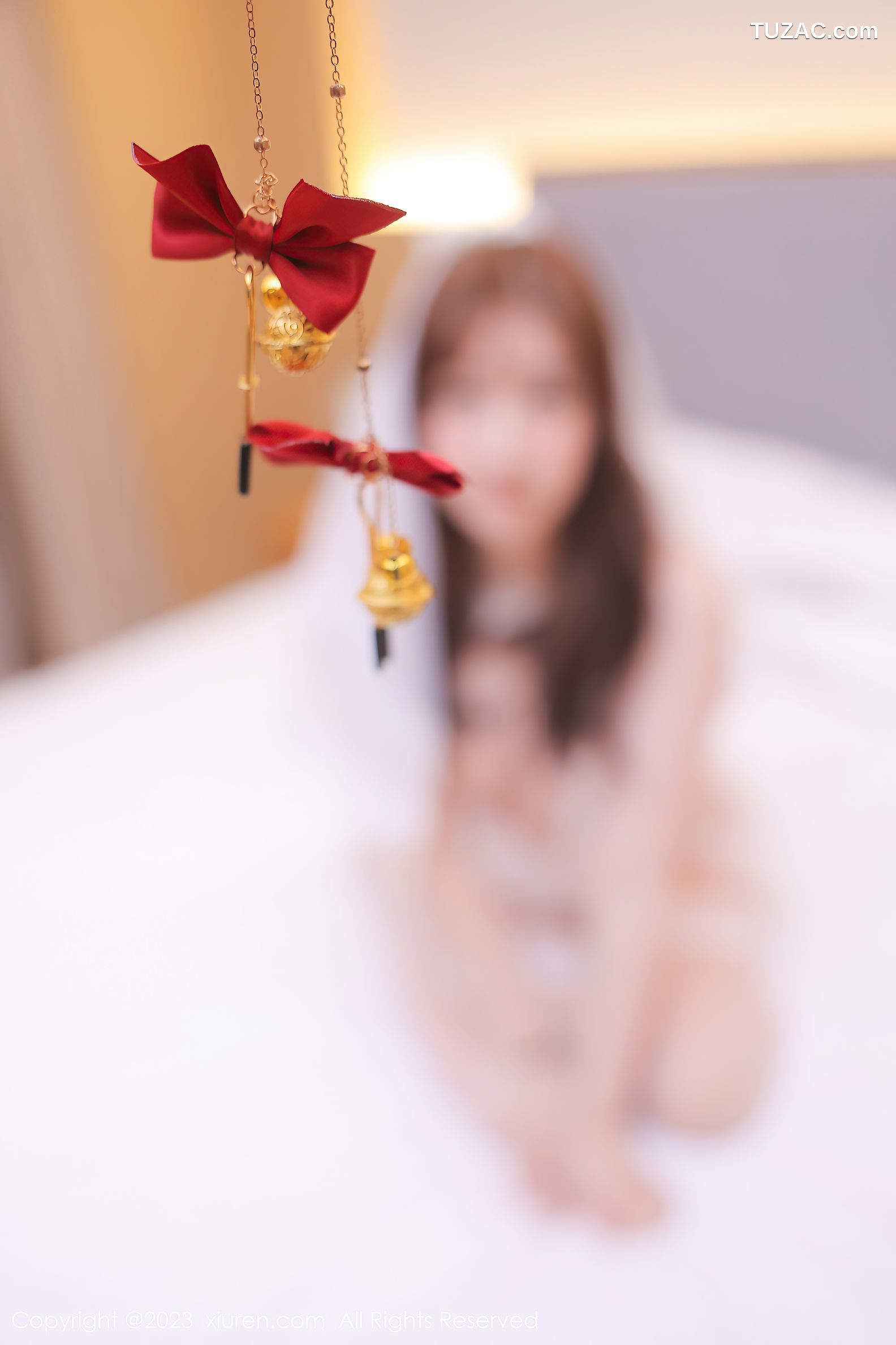XiuRen秀人网-7180-江真真-白色轻透情趣短婚纱-2023.08.03