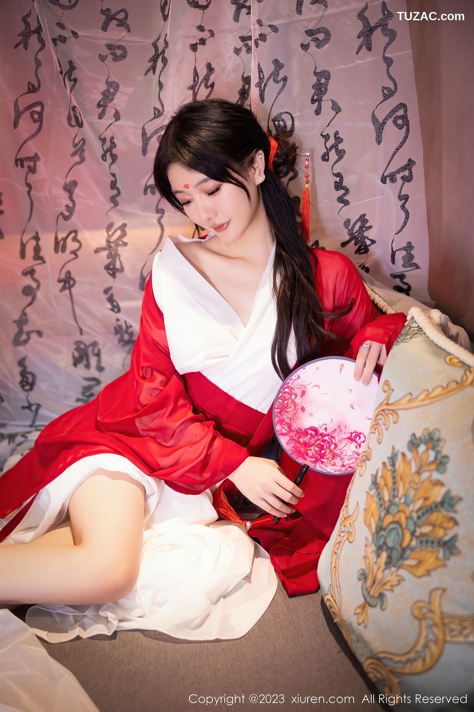 XiuRen秀人网-7192-幼幼-红色古装滴蜡SM-2023.08.04