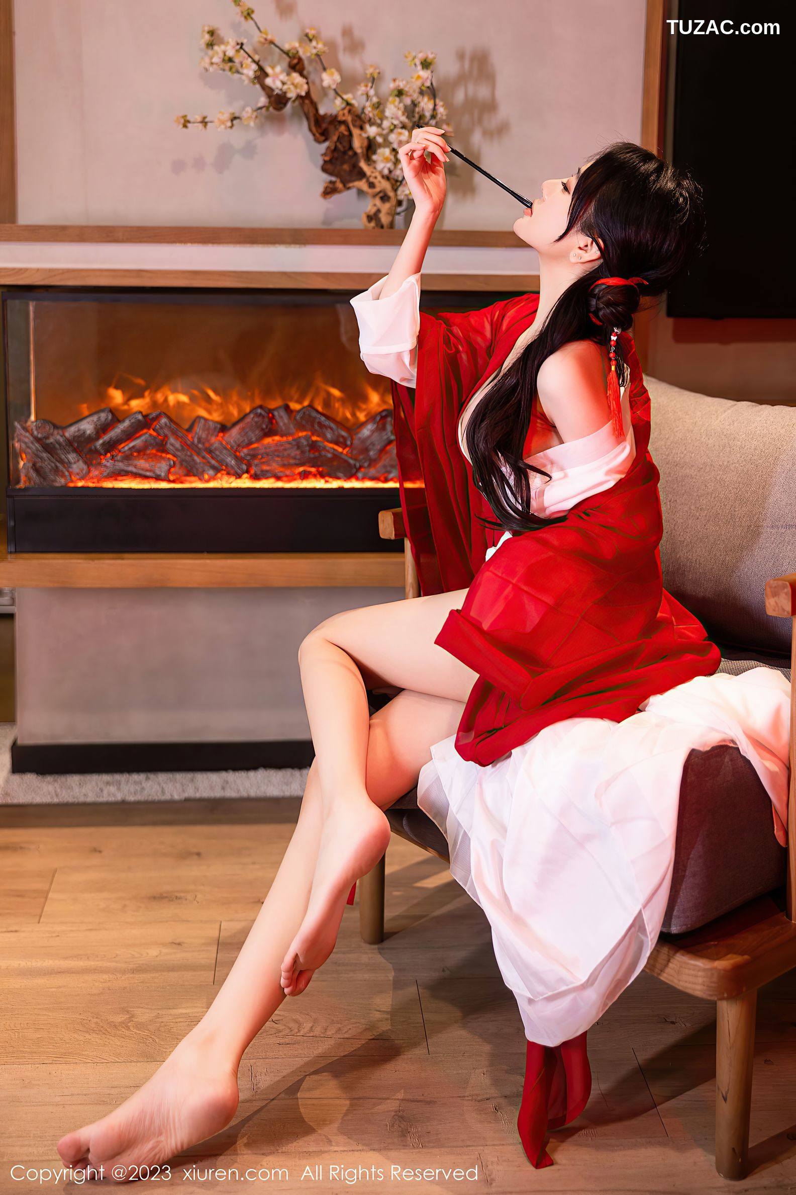 XiuRen秀人网-7192-幼幼-红色古装滴蜡SM-2023.08.04