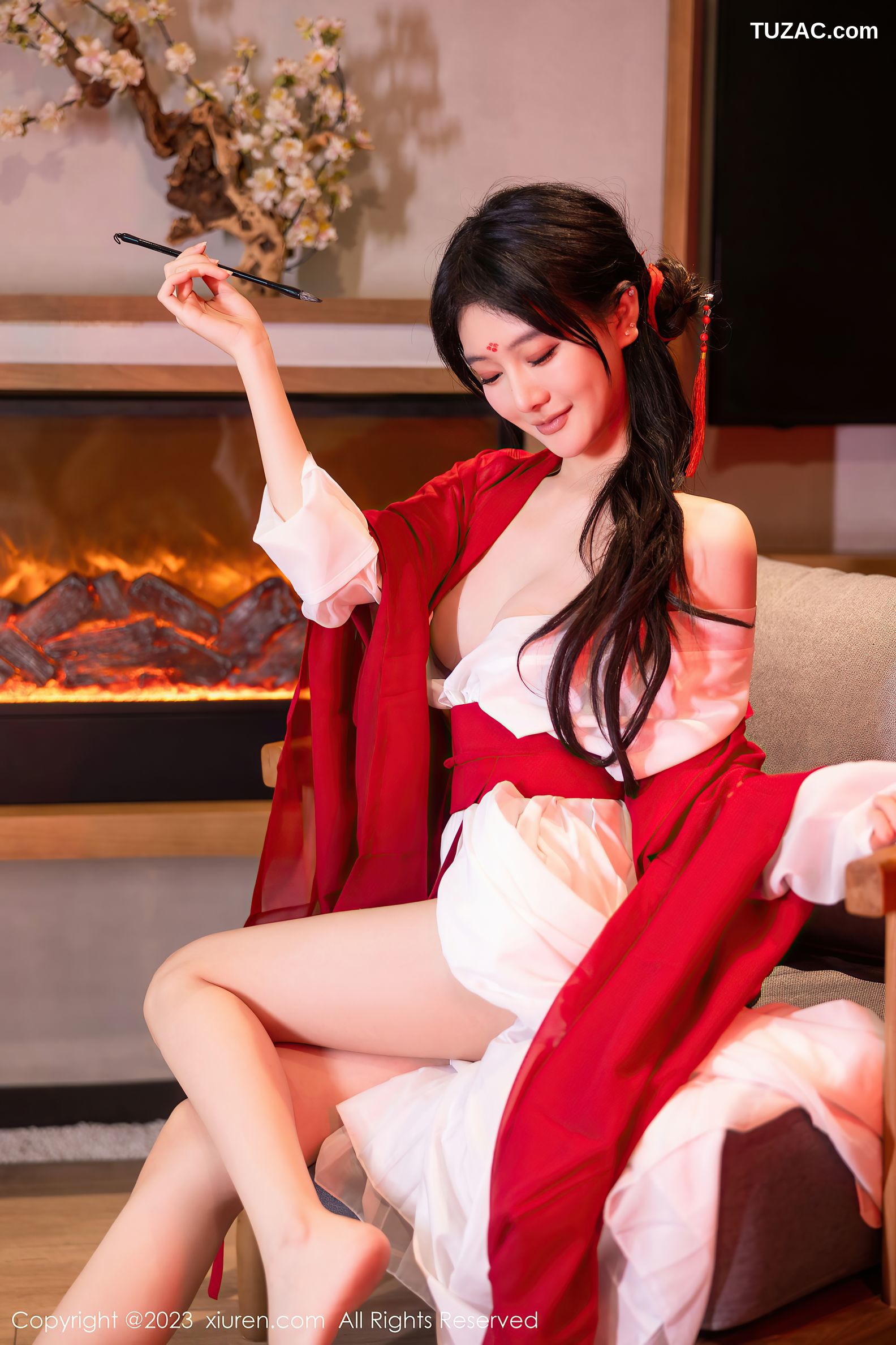 XiuRen秀人网-7192-幼幼-红色古装滴蜡SM-2023.08.04