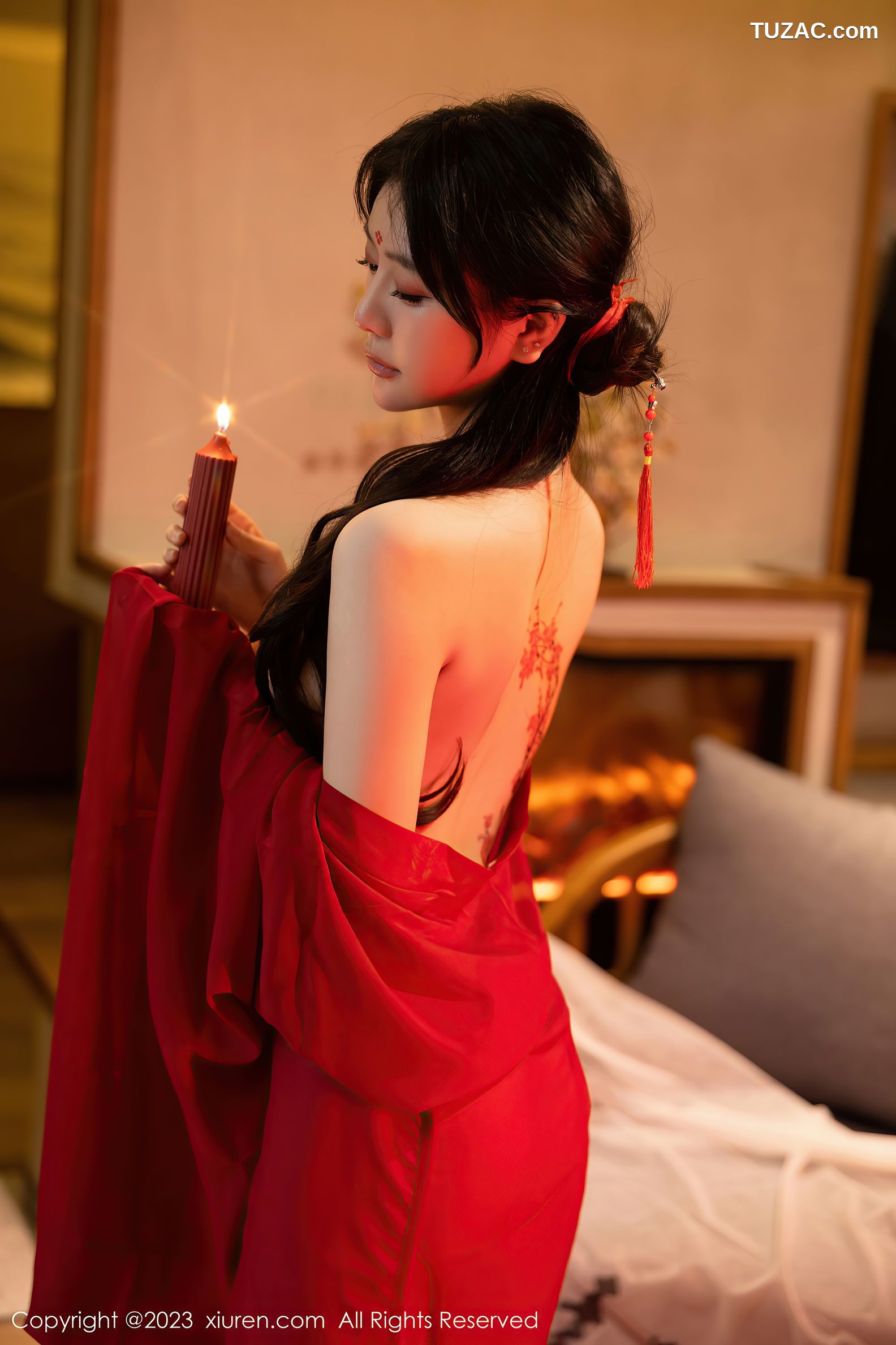 XiuRen秀人网-7192-幼幼-红色古装滴蜡SM-2023.08.04