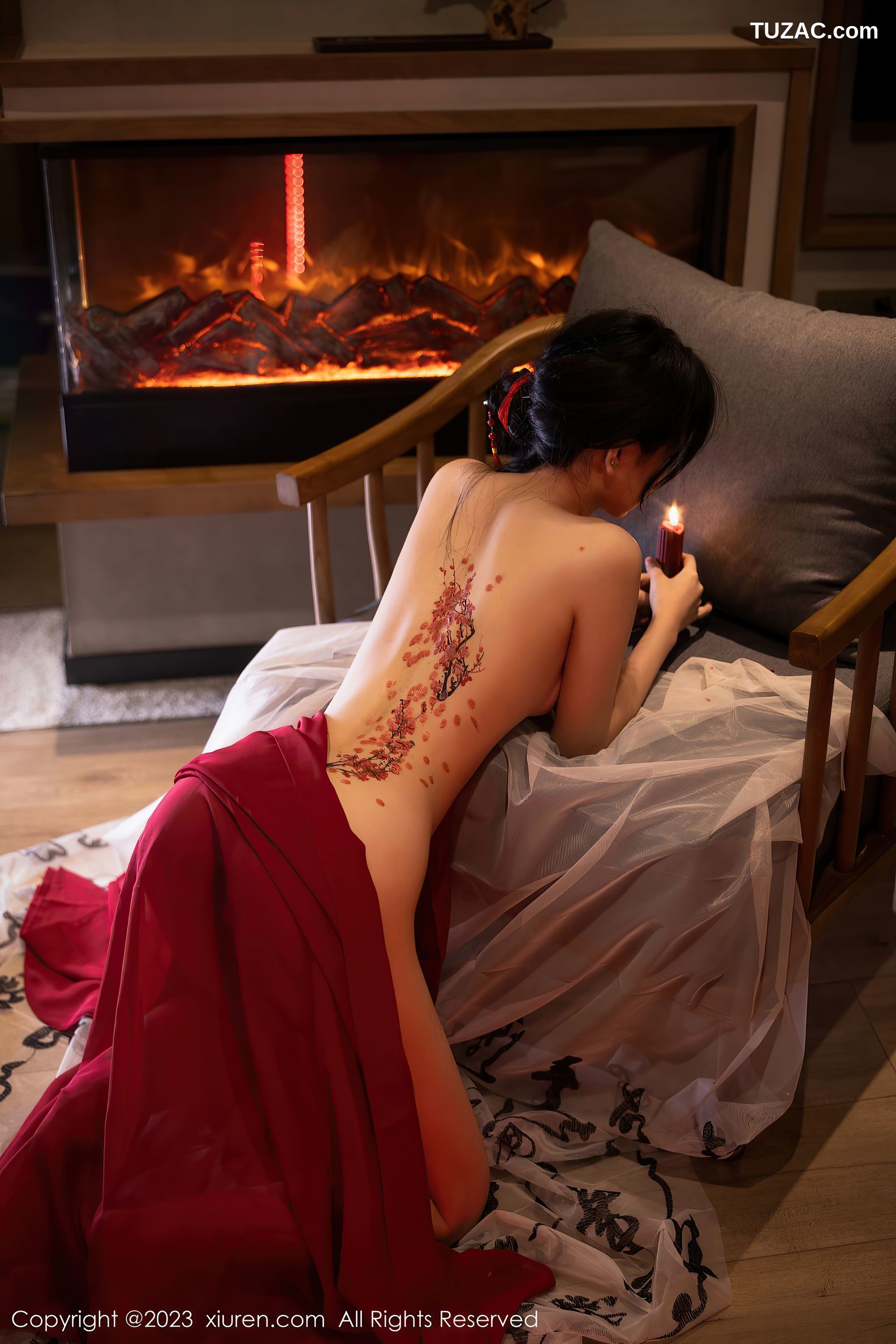 XiuRen秀人网-7192-幼幼-红色古装滴蜡SM-2023.08.04