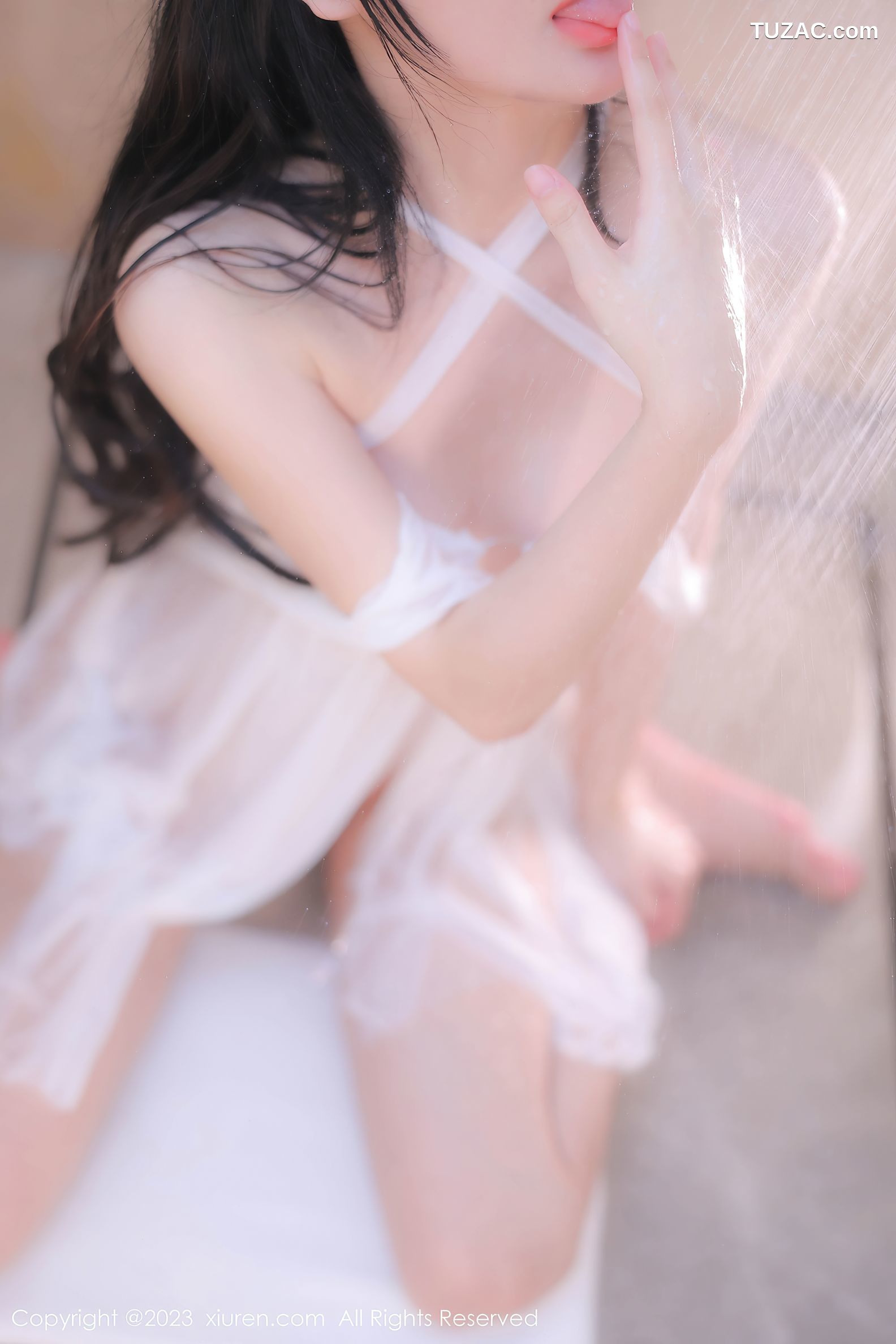 XiuRen秀人网-7224-幼幼-白色情趣睡裙浴室-2023.08.11