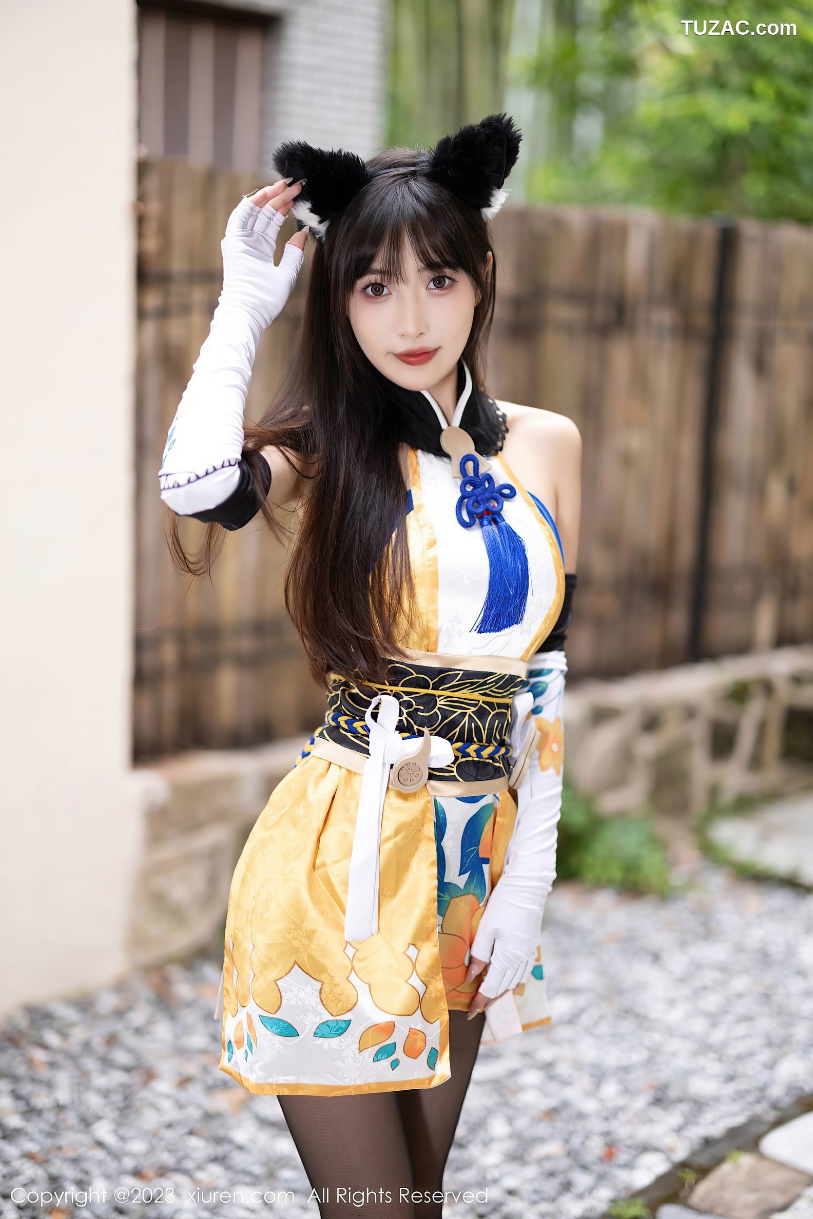 XiuRen秀人网-7231-林星阑-安吉旅拍-Cosplay土御门胡桃-2023.08.14