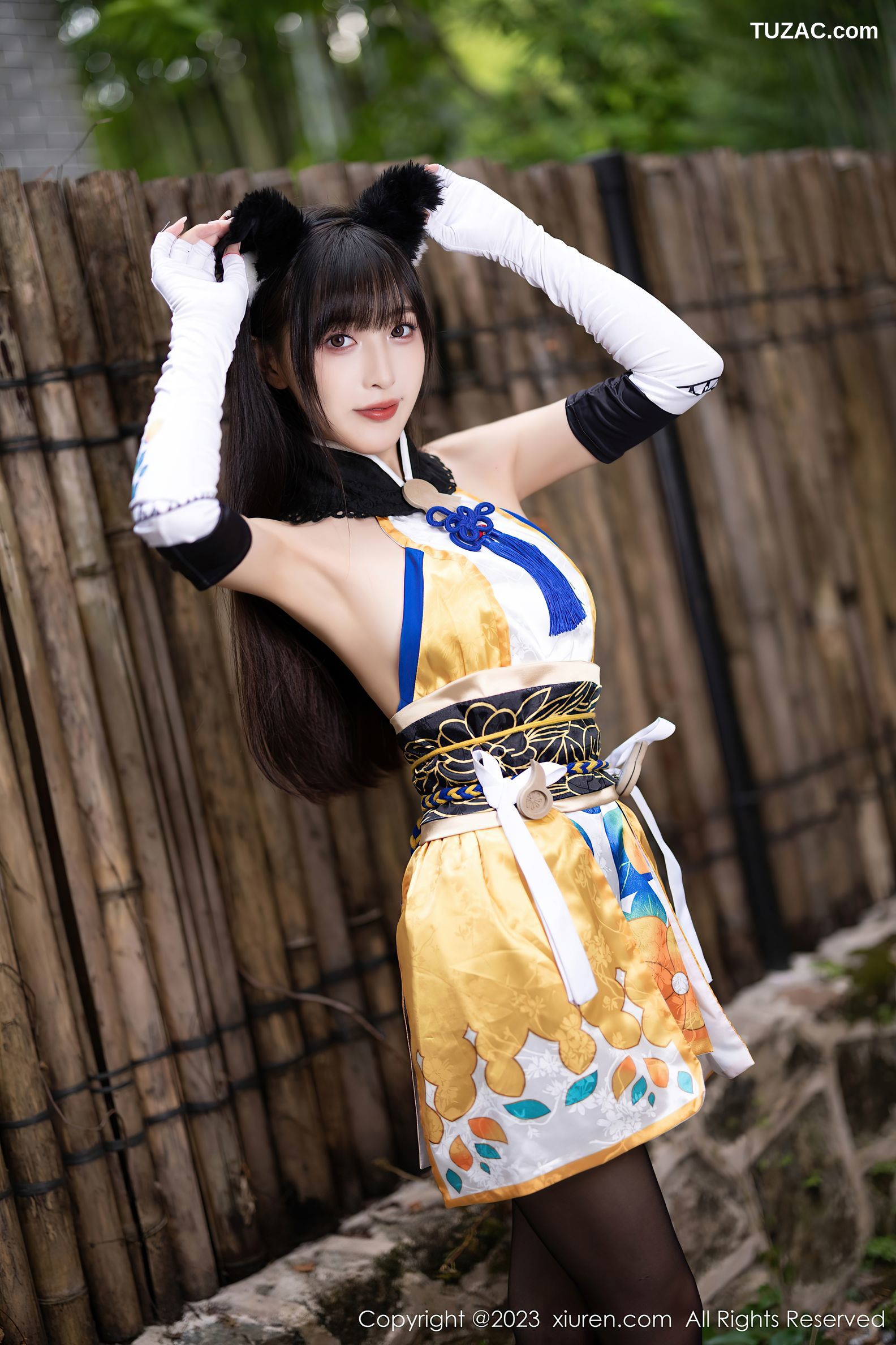 XiuRen秀人网-7231-林星阑-安吉旅拍-Cosplay土御门胡桃-2023.08.14