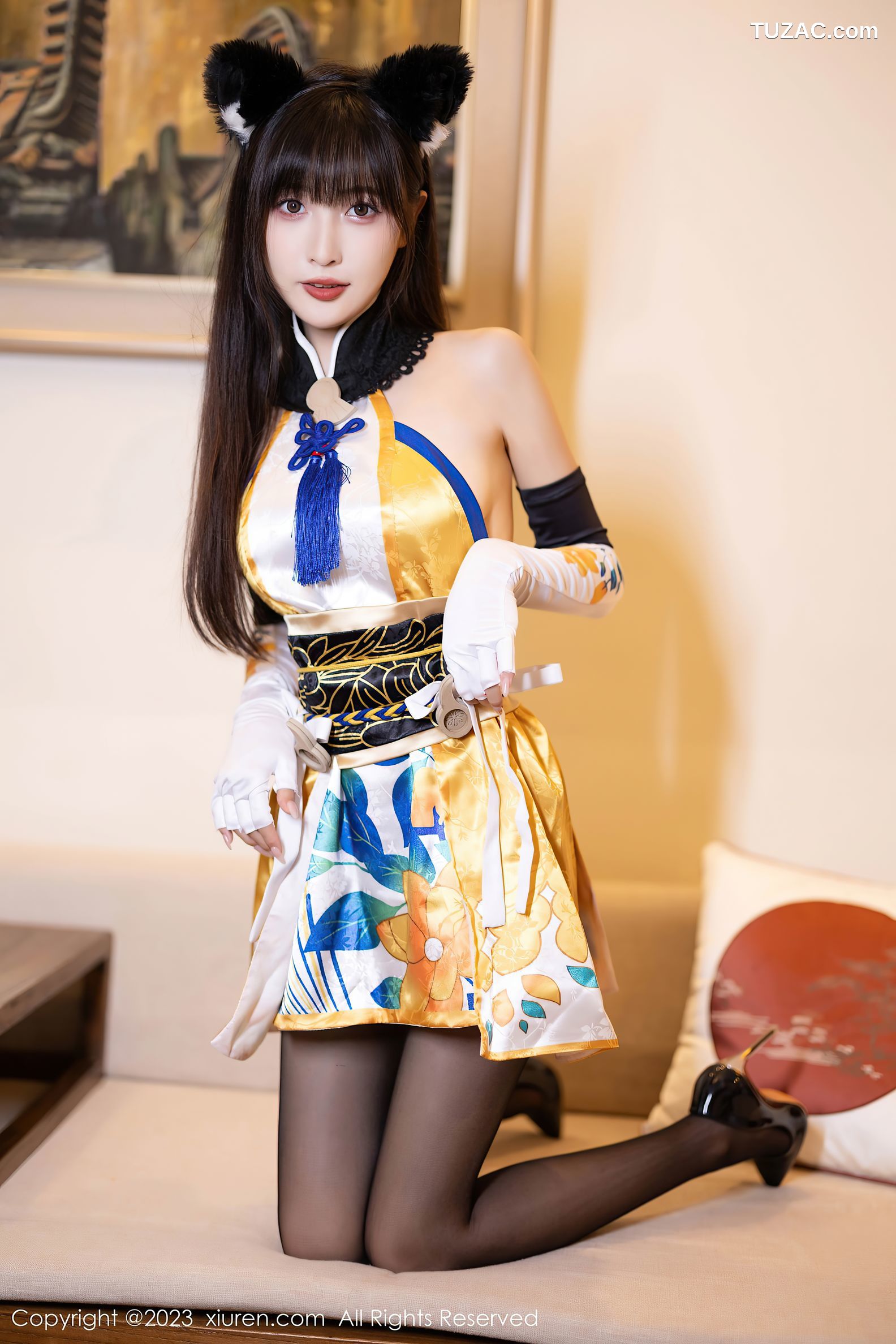 XiuRen秀人网-7231-林星阑-安吉旅拍-Cosplay土御门胡桃-2023.08.14