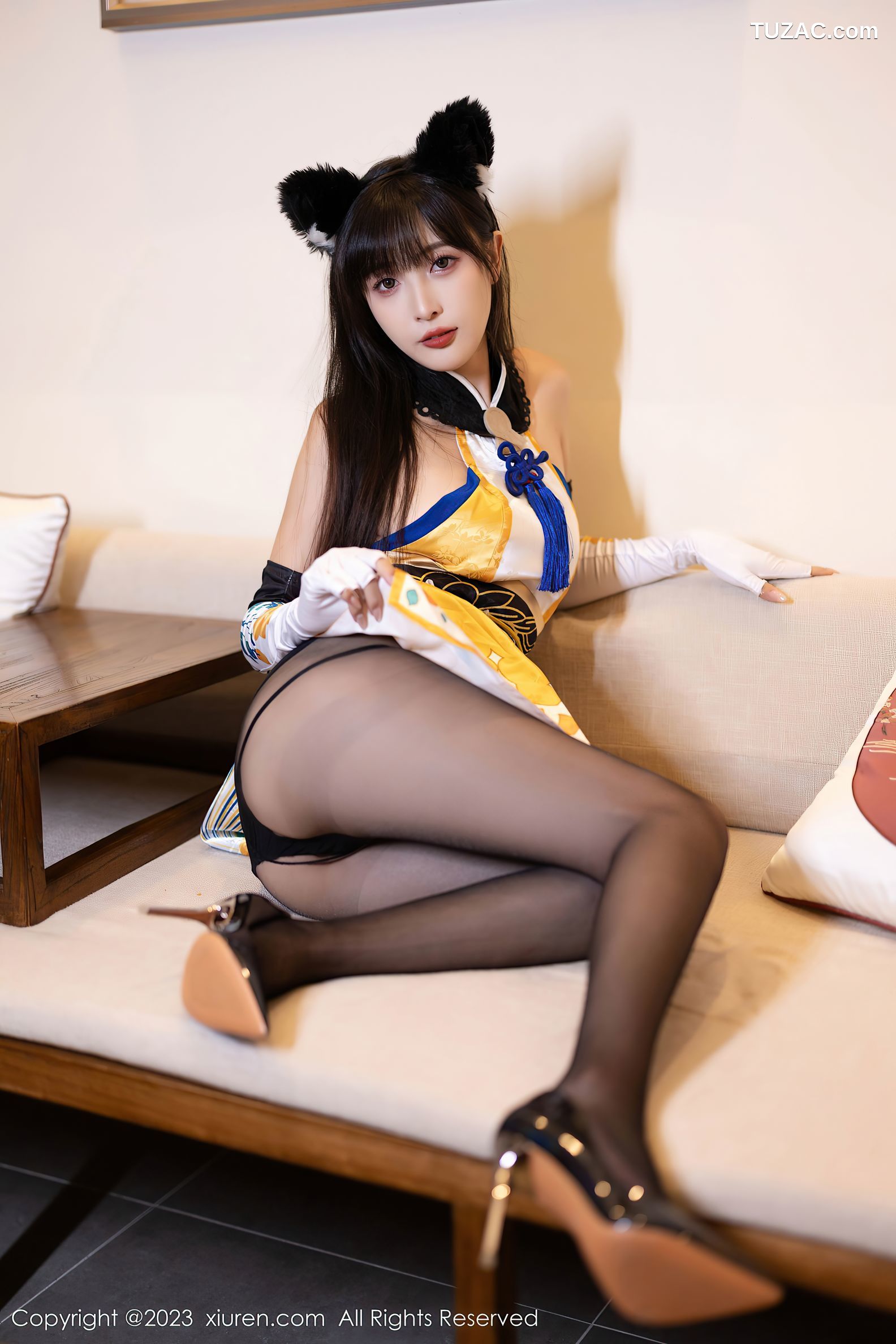 XiuRen秀人网-7231-林星阑-安吉旅拍-Cosplay土御门胡桃-2023.08.14