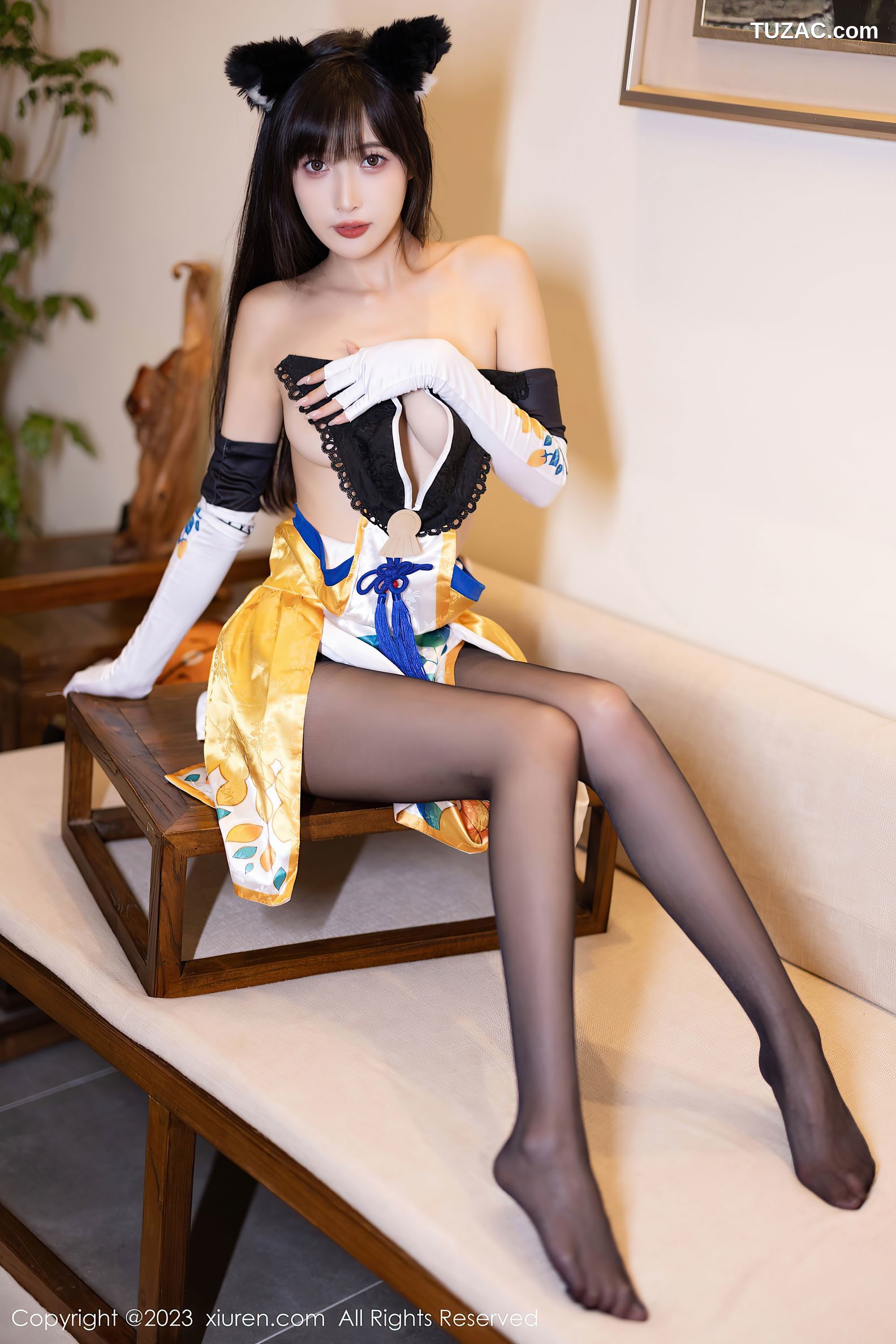XiuRen秀人网-7231-林星阑-安吉旅拍-Cosplay土御门胡桃-2023.08.14