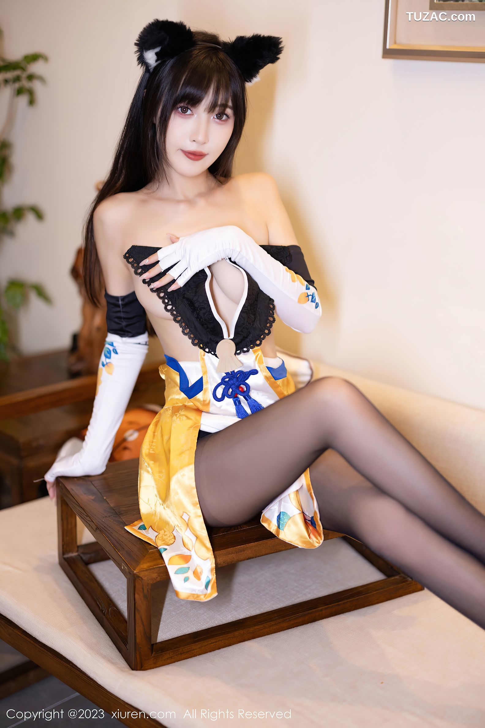 XiuRen秀人网-7231-林星阑-安吉旅拍-Cosplay土御门胡桃-2023.08.14