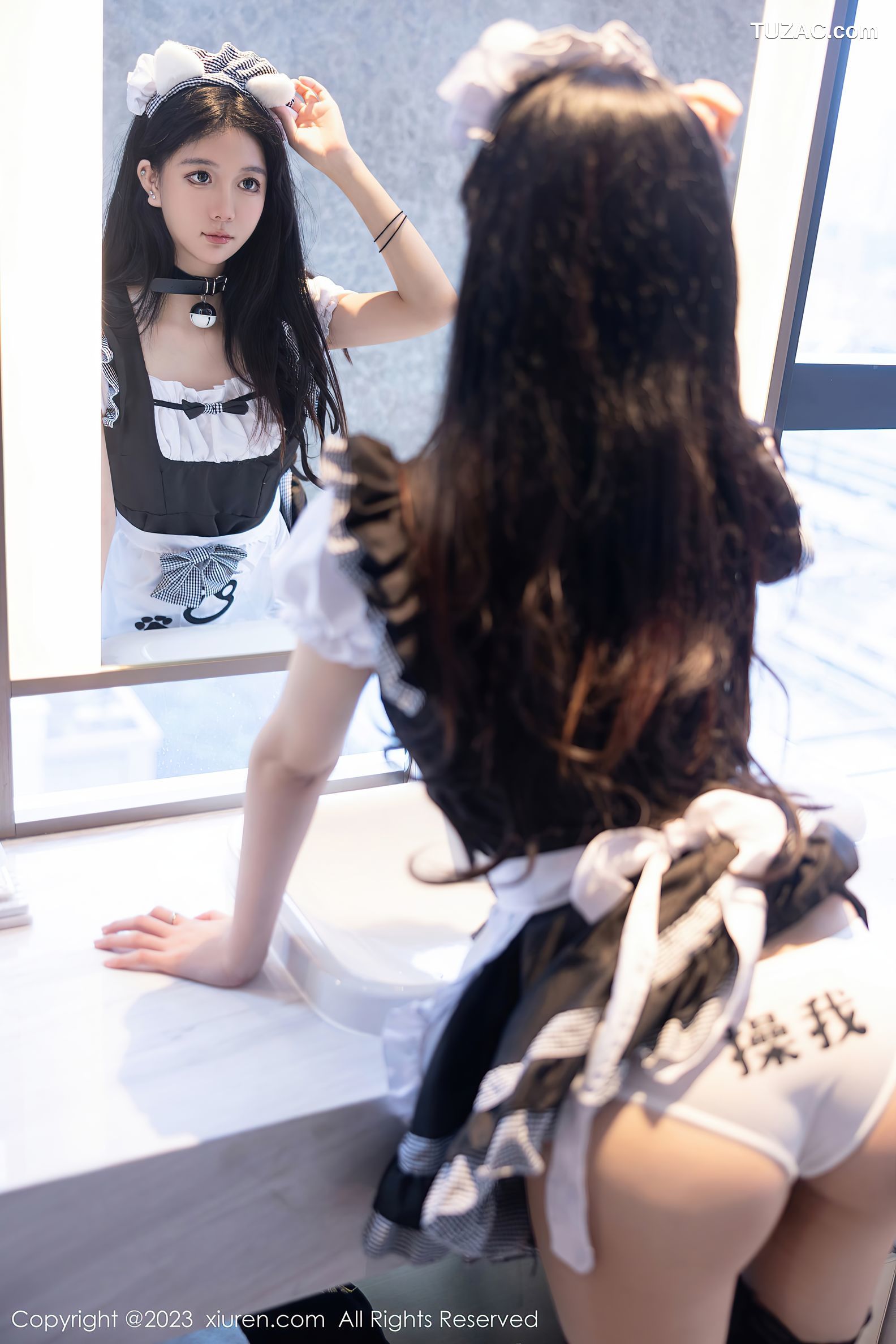 XiuRen秀人网-7237-幼幼-黑白女仆装白色内衣-2023.08.15