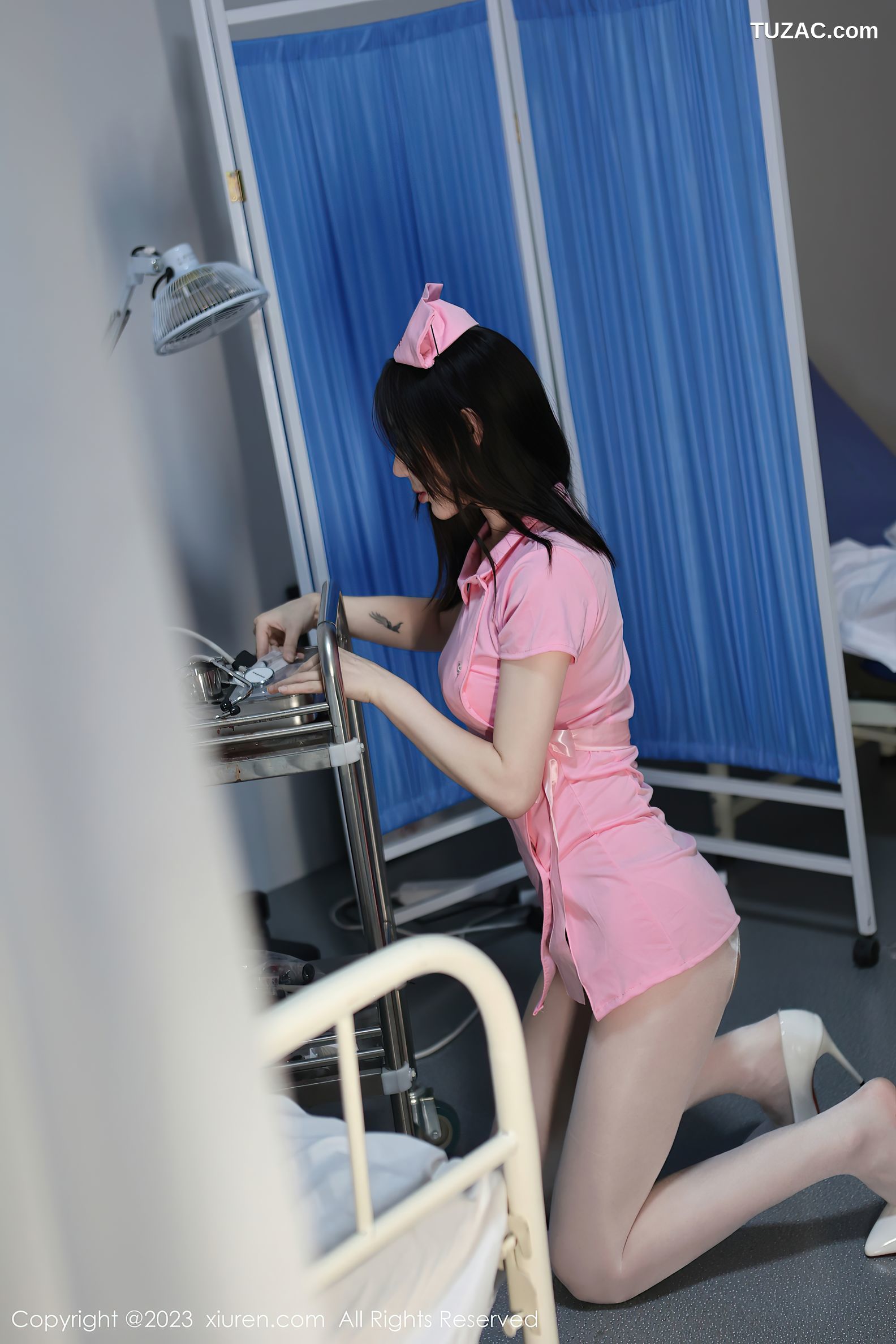 XiuRen秀人网-7265-曼柔-粉色情趣护士服-2023.08.22